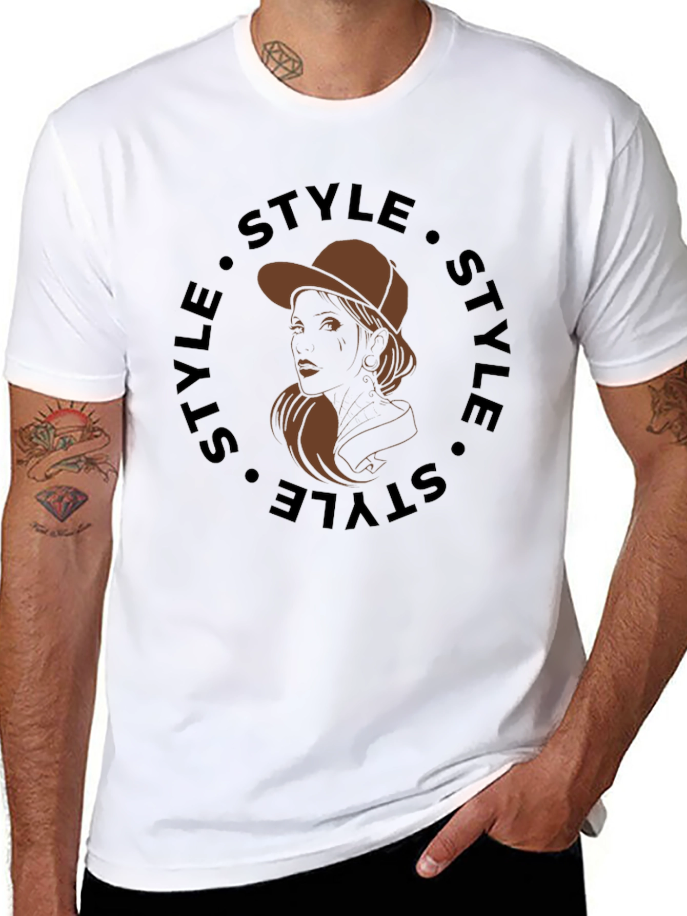 Stylish Graphic Tee - Style Woman Design