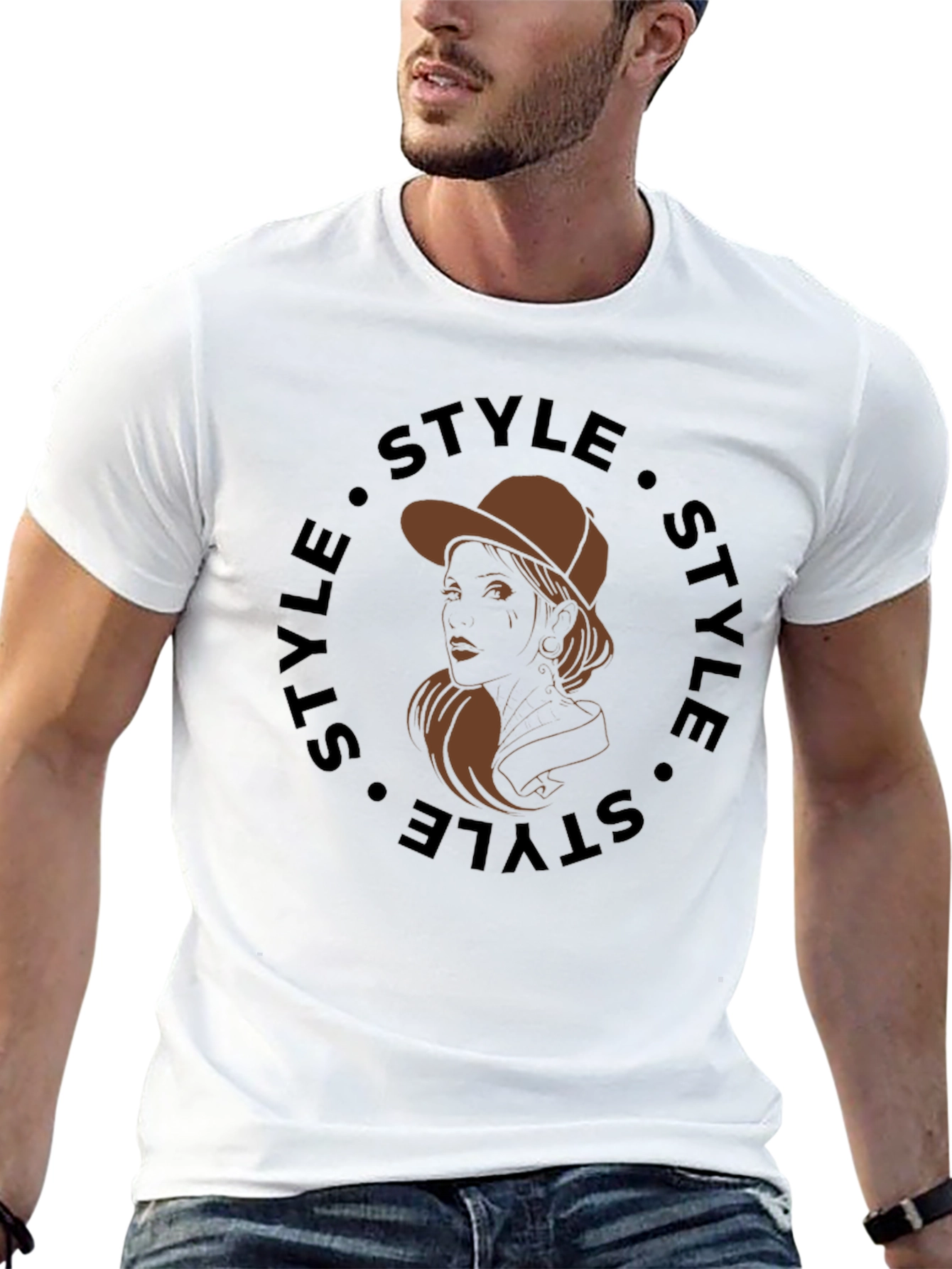 Stylish Graphic Tee - Style Woman Design