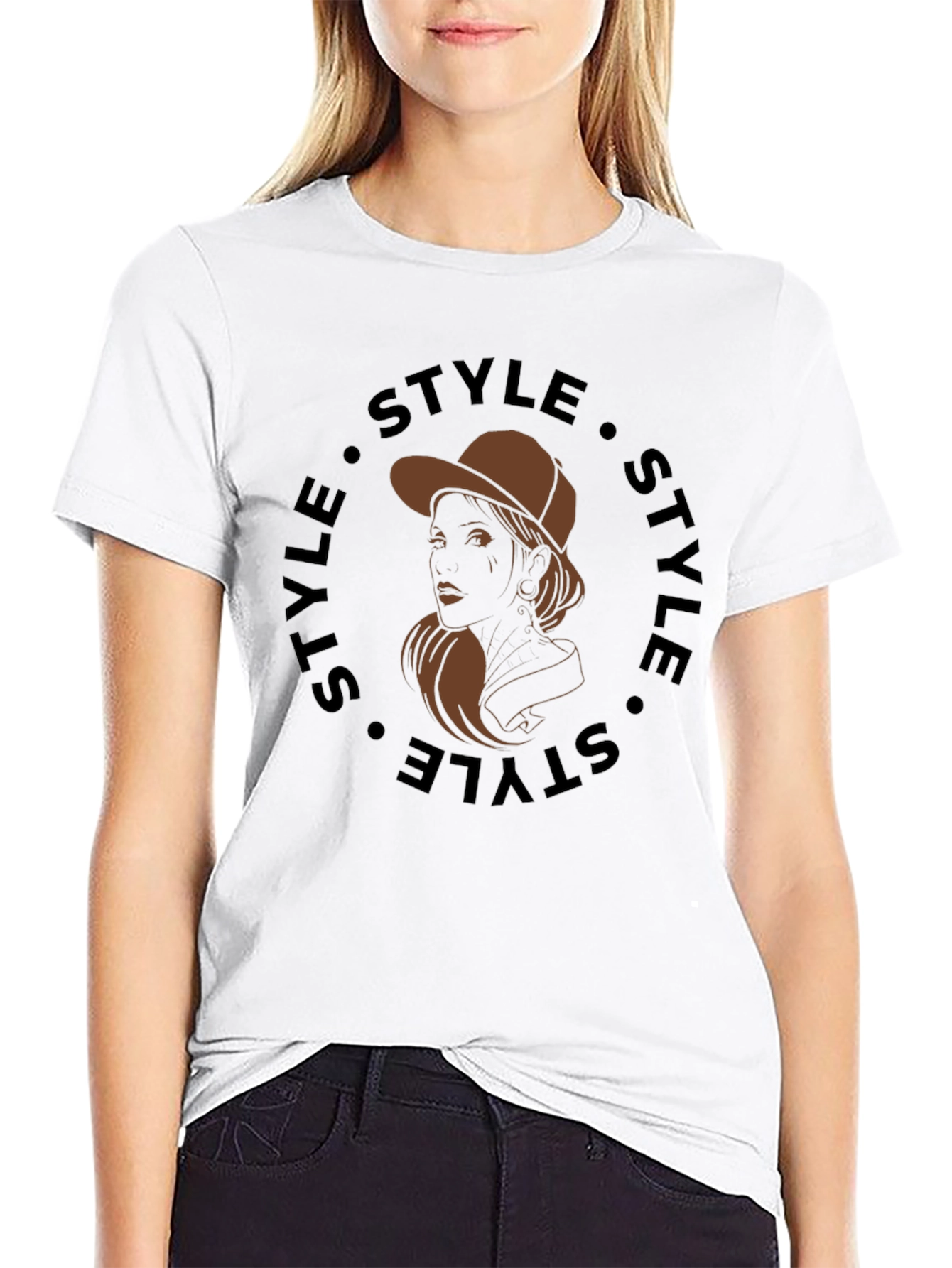 Stylish Graphic Tee - Style Woman Design