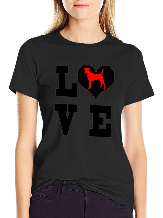 Love Dog T-Shirt - Heart Pet Graphic Tee
