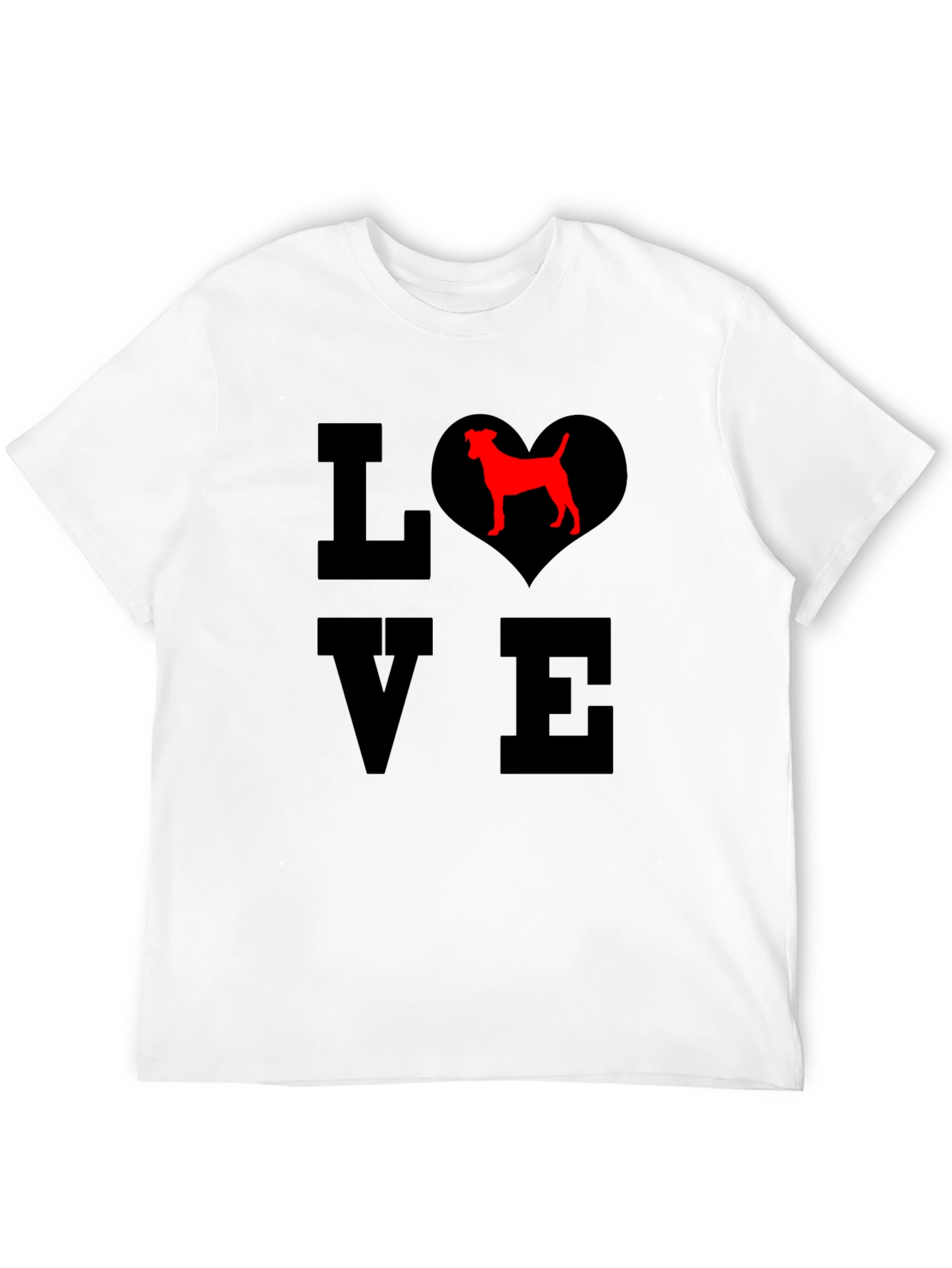Love Dog T-Shirt - Heart Pet Graphic Tee
