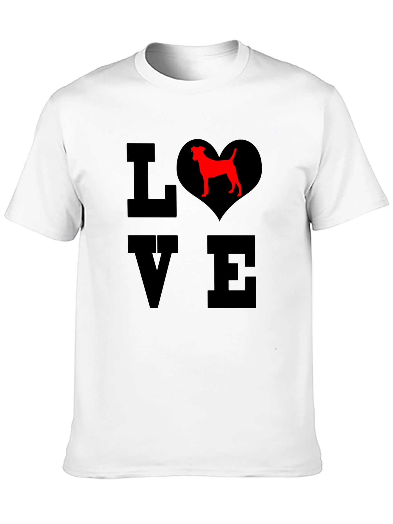 Love Dog T-Shirt - Heart Pet Graphic Tee