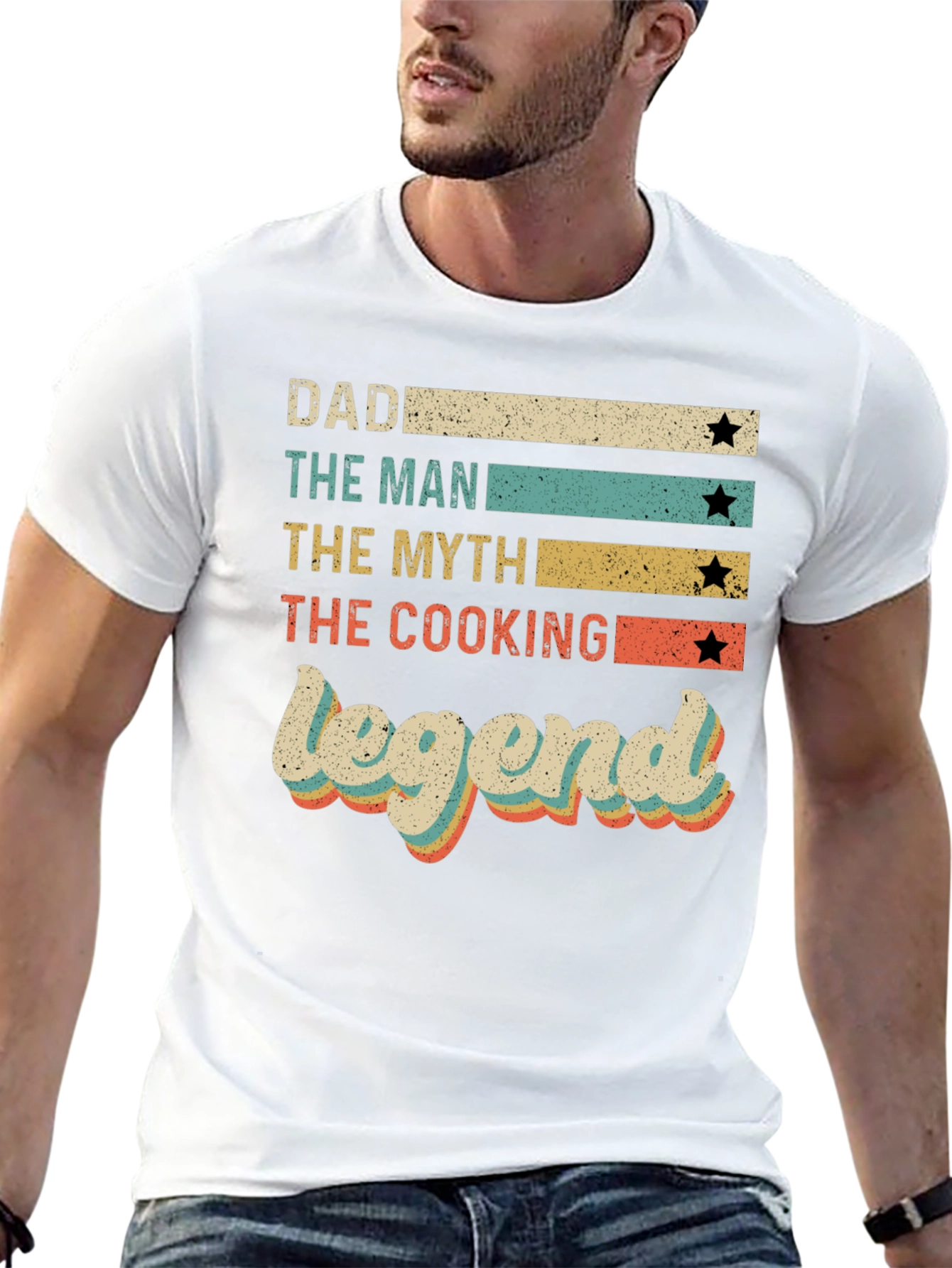 Dad Cooking Legend Retro Graphic Tee