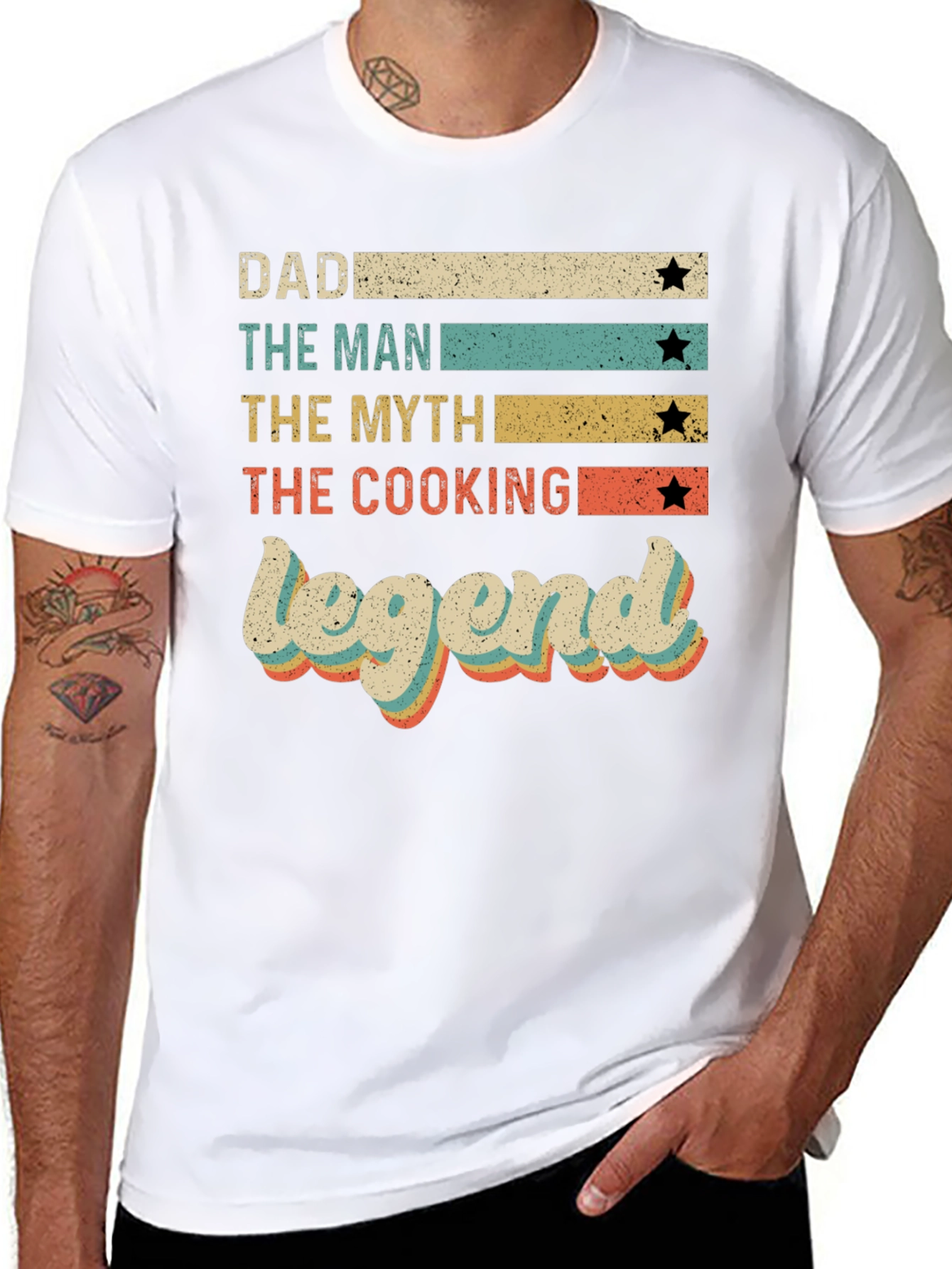 Dad Cooking Legend Retro Graphic Tee