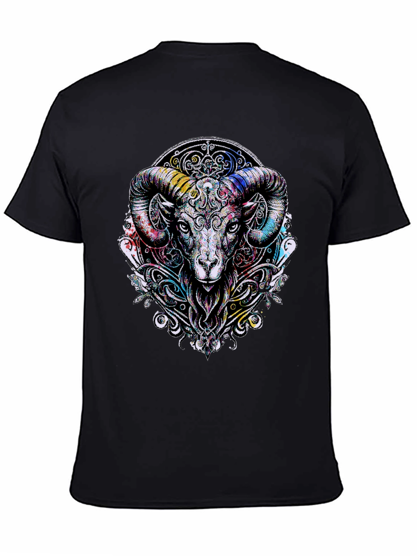 Aries Ram Graphic Black T-Shirt