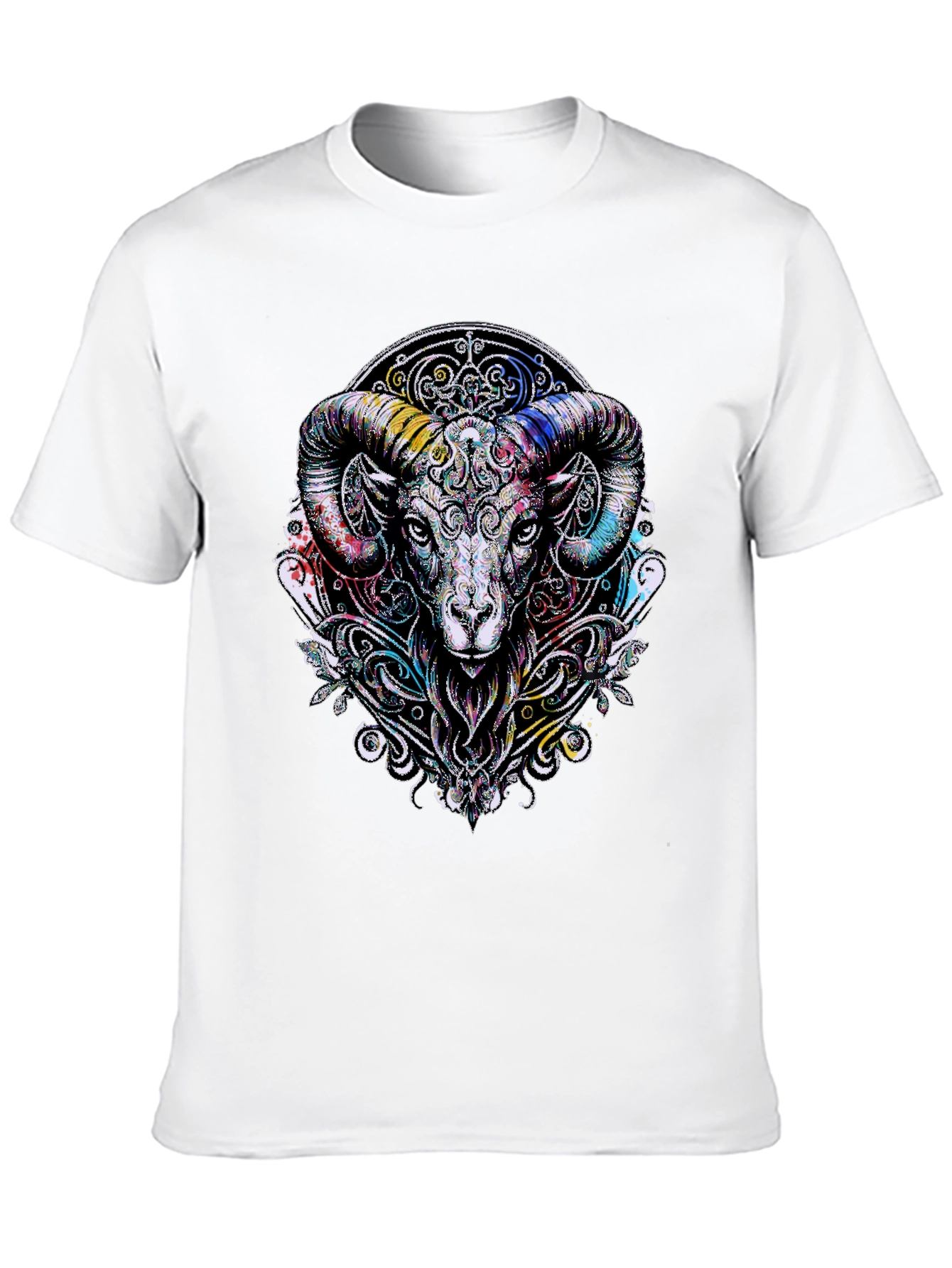 Aries Ram Graphic Black T-Shirt