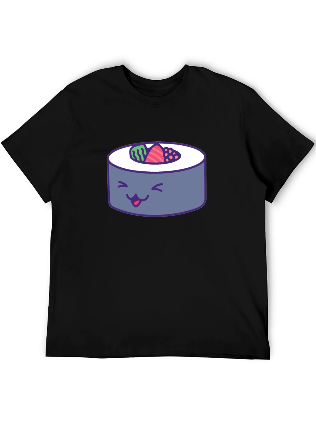 Sushi Roll Graphic Tee - Fun Foodie T-Shirt