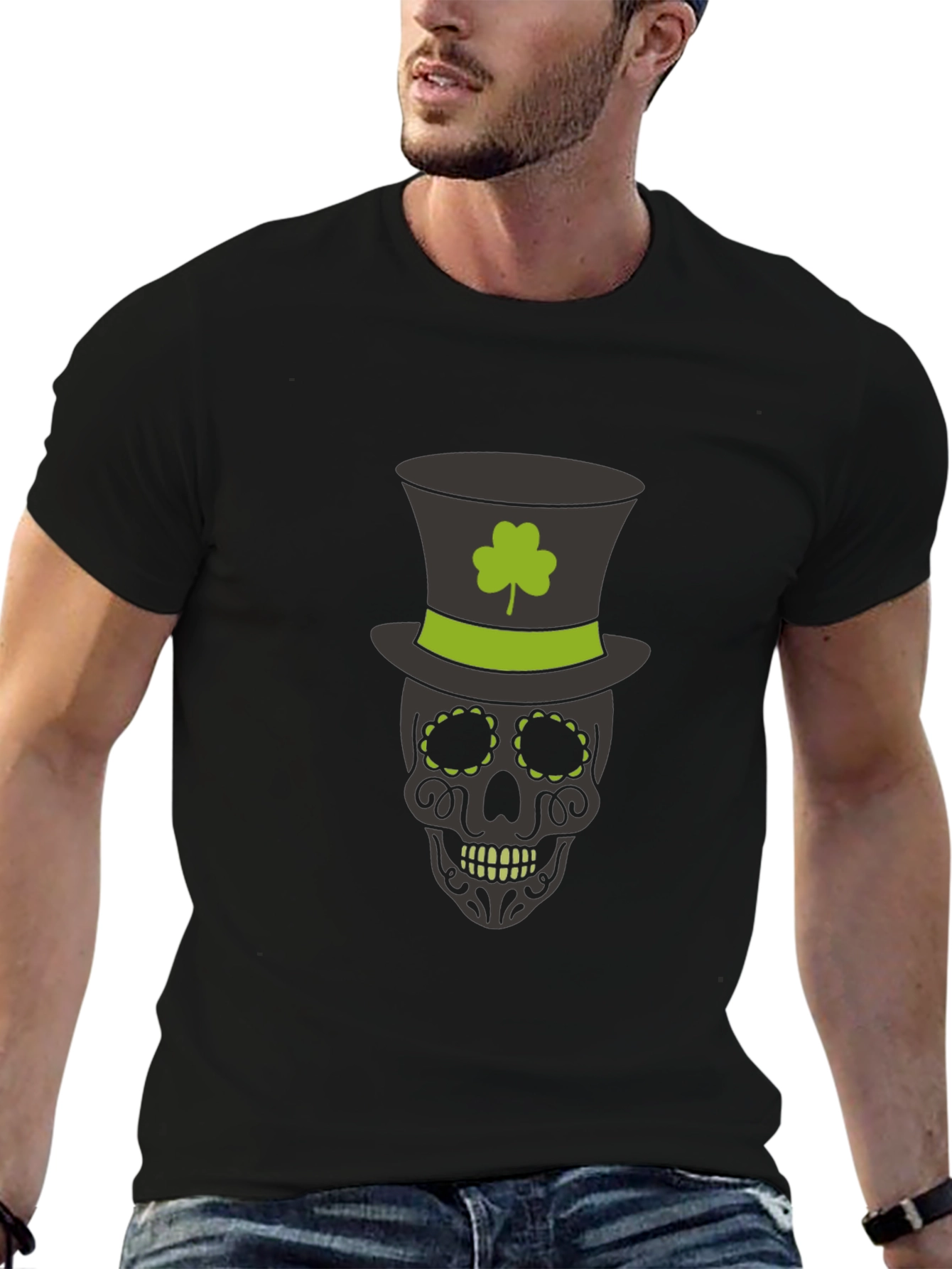 St. Patricks Day Skull T-Shirt