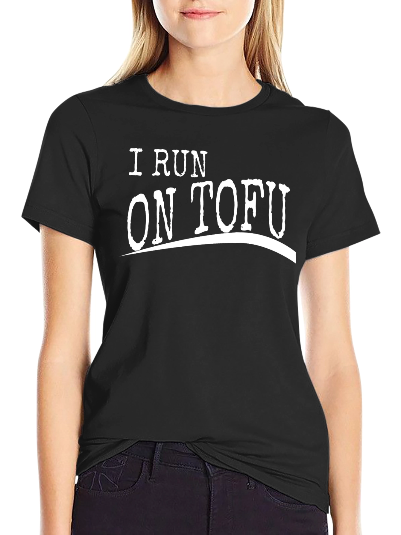 I Run On Tofu T-Shirt - Vegan Power Tee