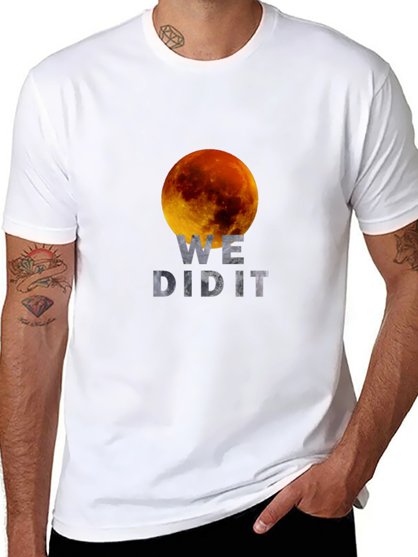 We Did It! Lunar Eclipse Graphic T-Shirt