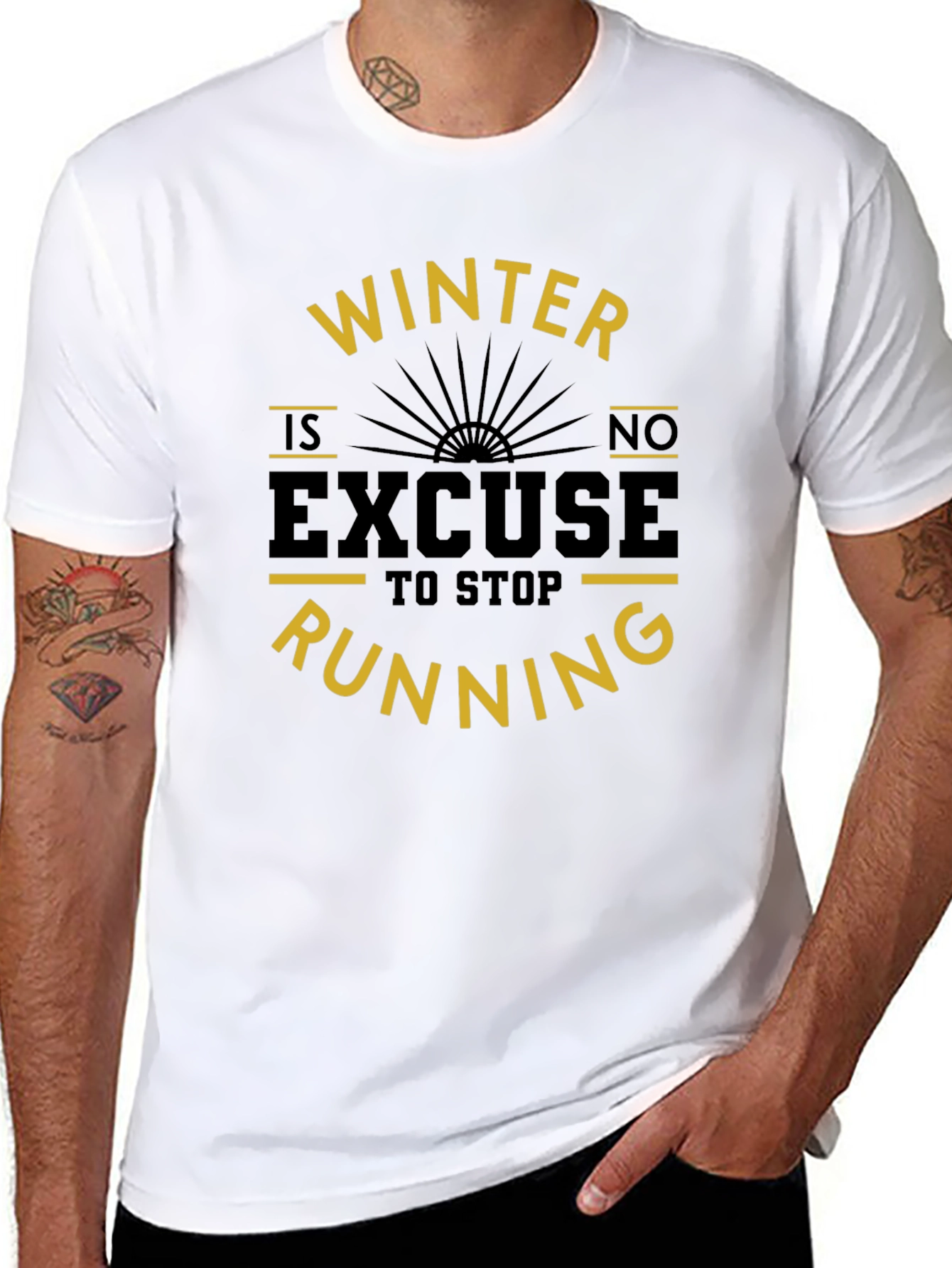 Winter Running Motivation T-Shirt
