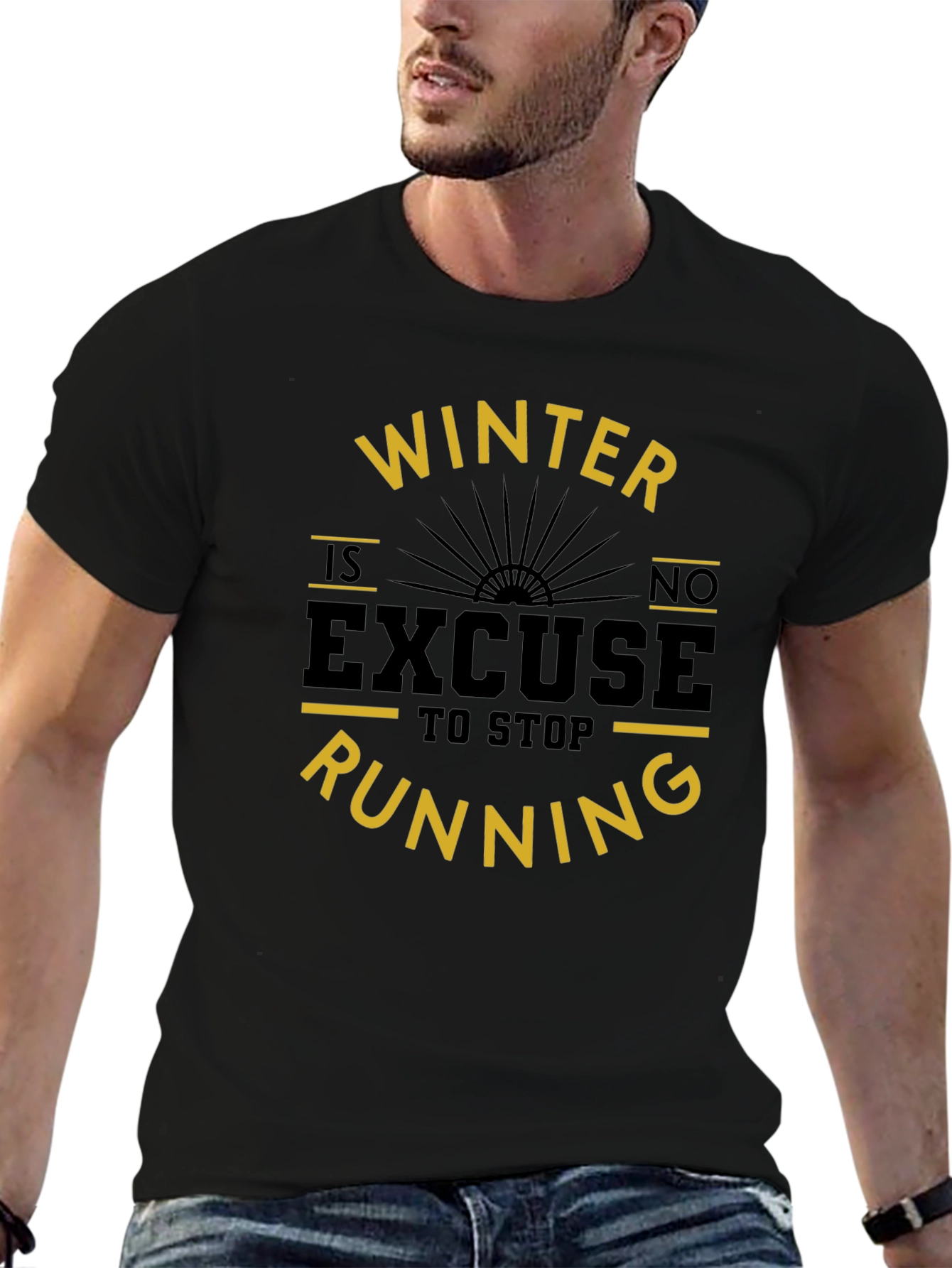 Winter Running Motivation T-Shirt