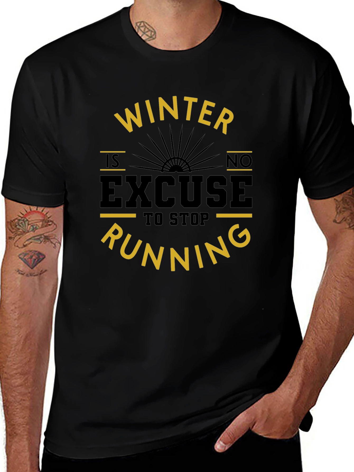 Winter Running Motivation T-Shirt