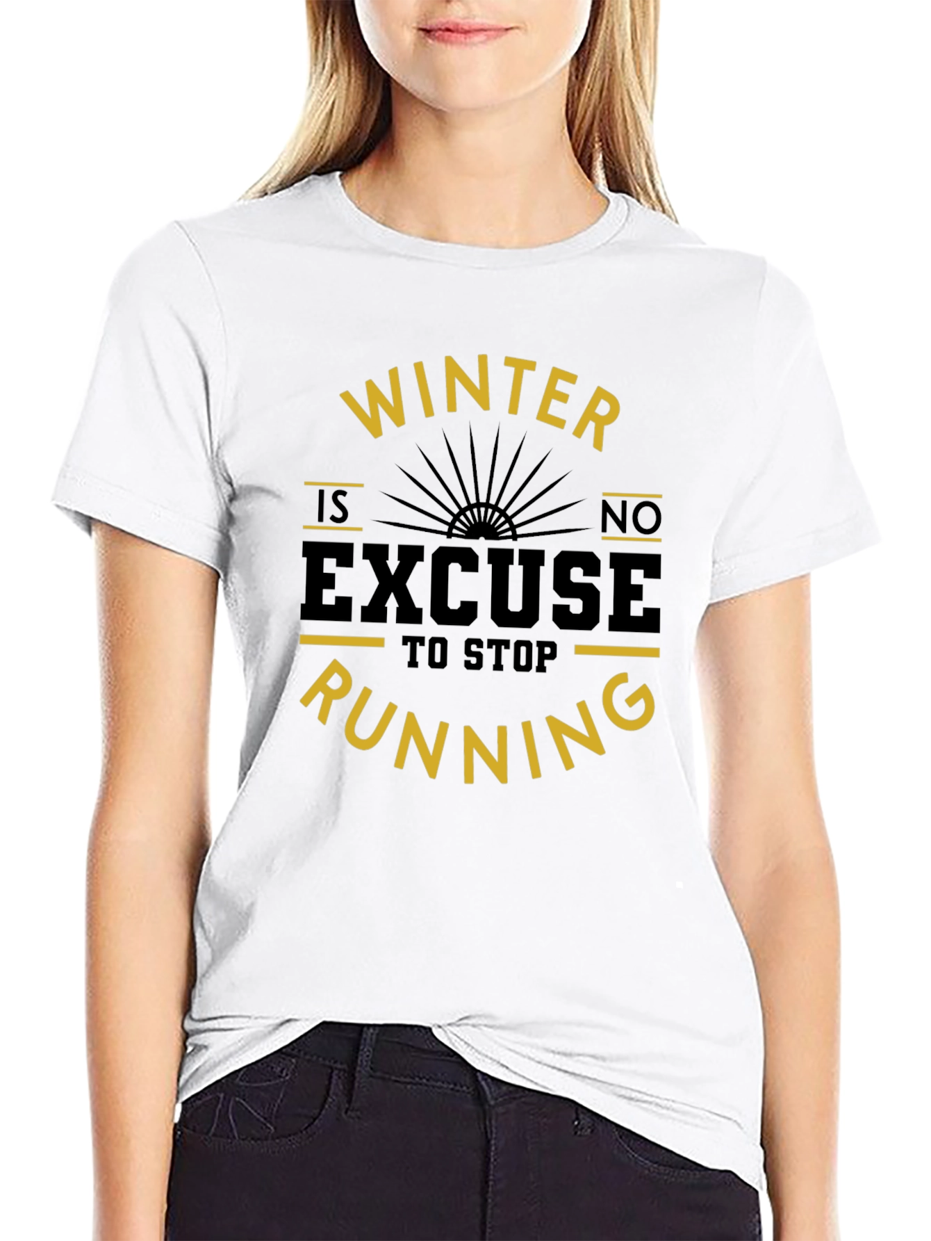 Winter Running Motivation T-Shirt