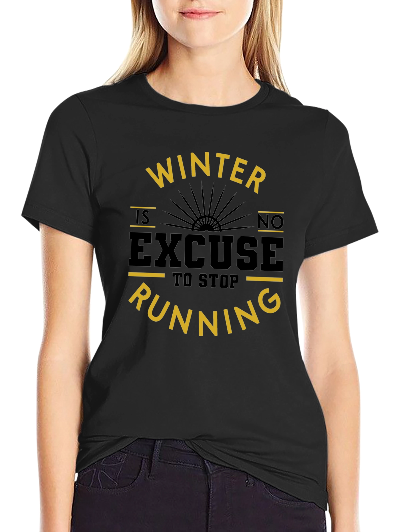 Winter Running Motivation T-Shirt