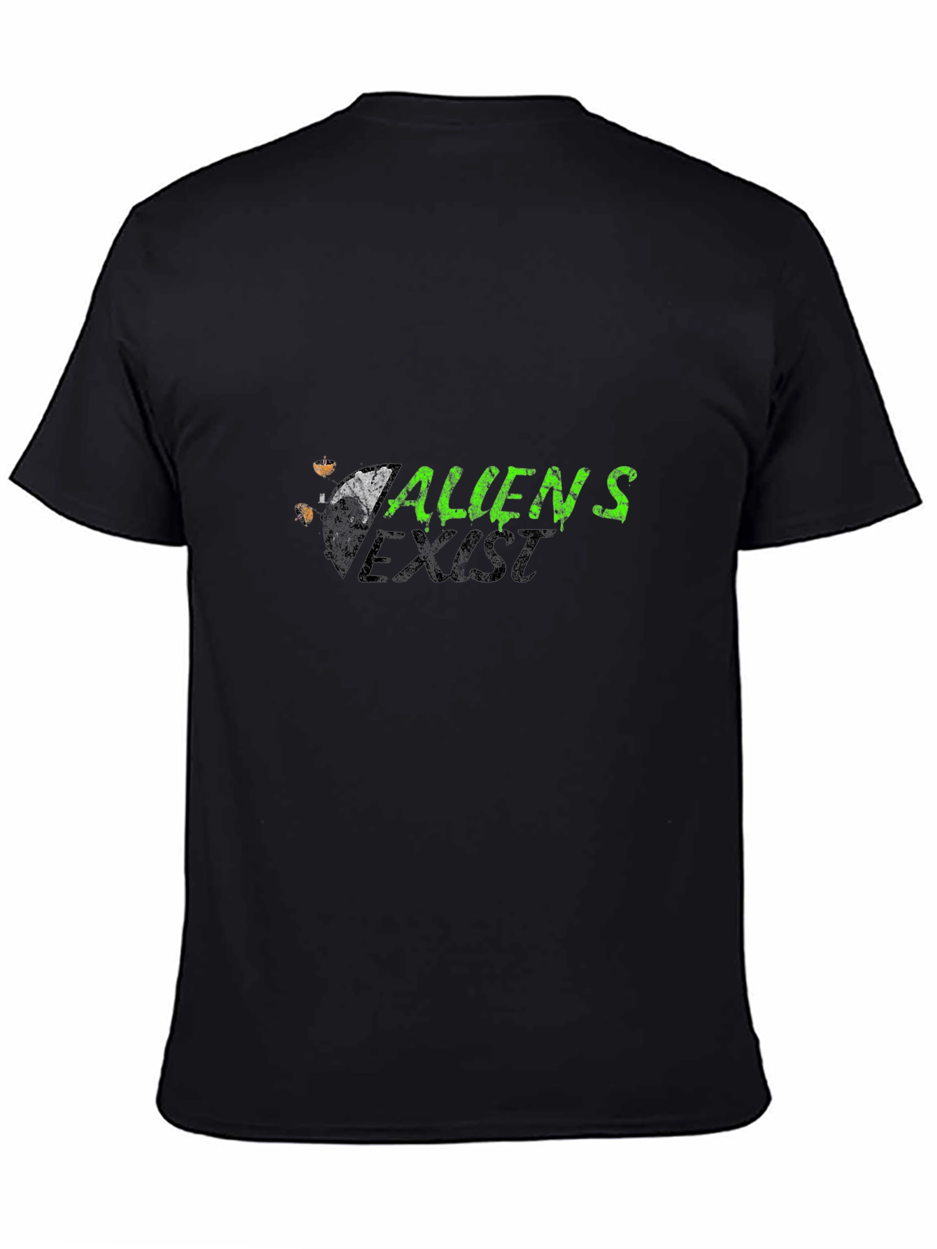 Aliens Exist Graphic T-Shirt - Black Tee