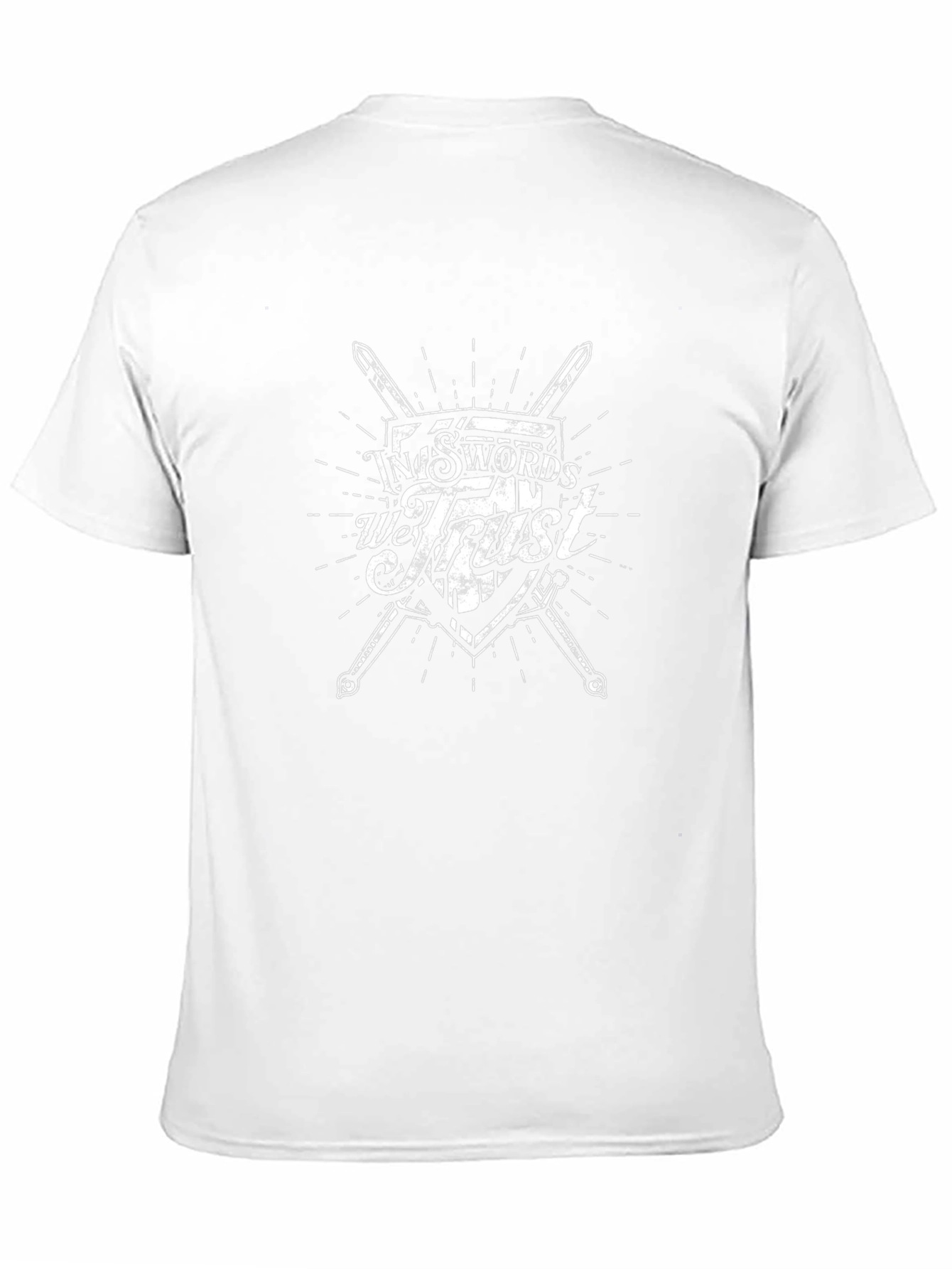 In Swords We Trust Black Graphic Tee