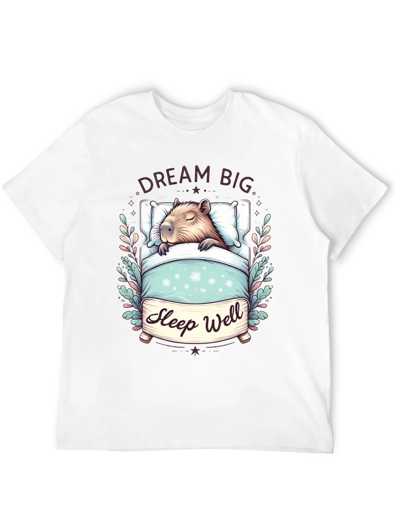 Dream Big Sleep Well Capybara T-Shirt