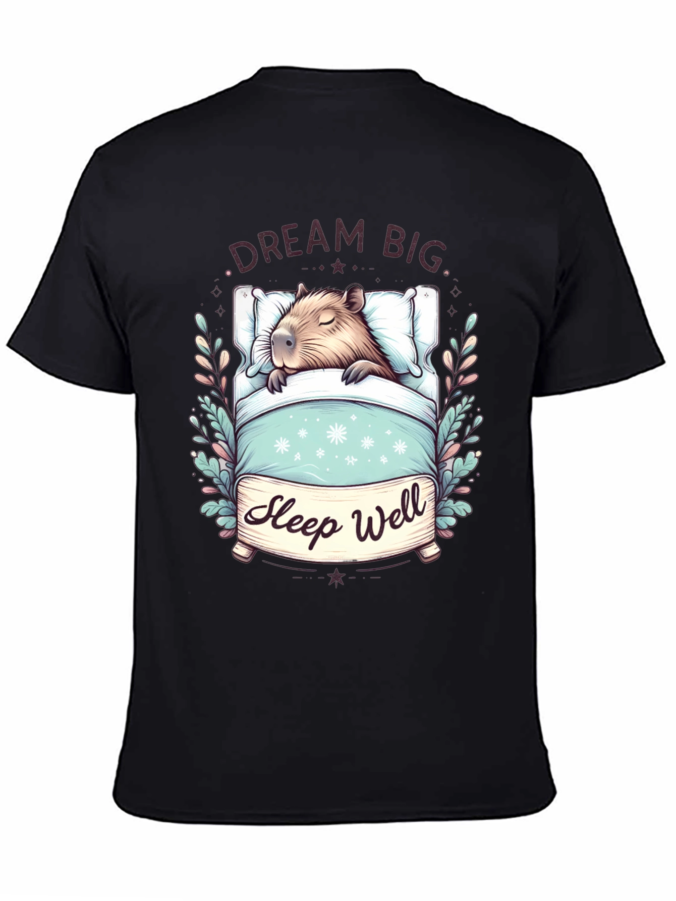 Dream Big Sleep Well Capybara T-Shirt