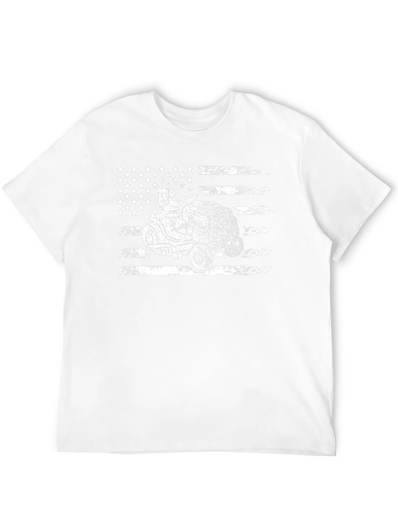 American Lawn Mower T-Shirt - Patriotic Ride