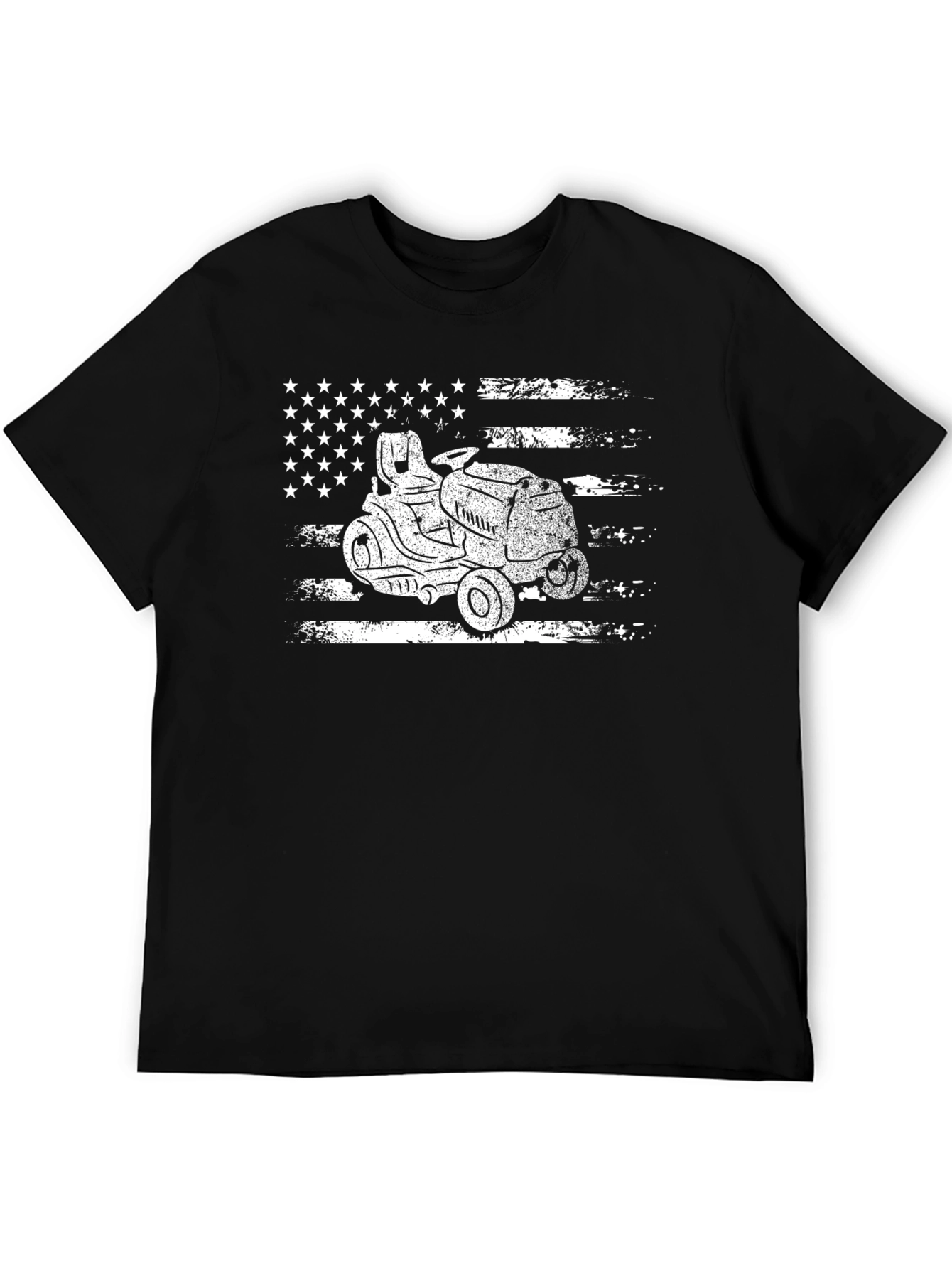 American Lawn Mower T-Shirt - Patriotic Ride