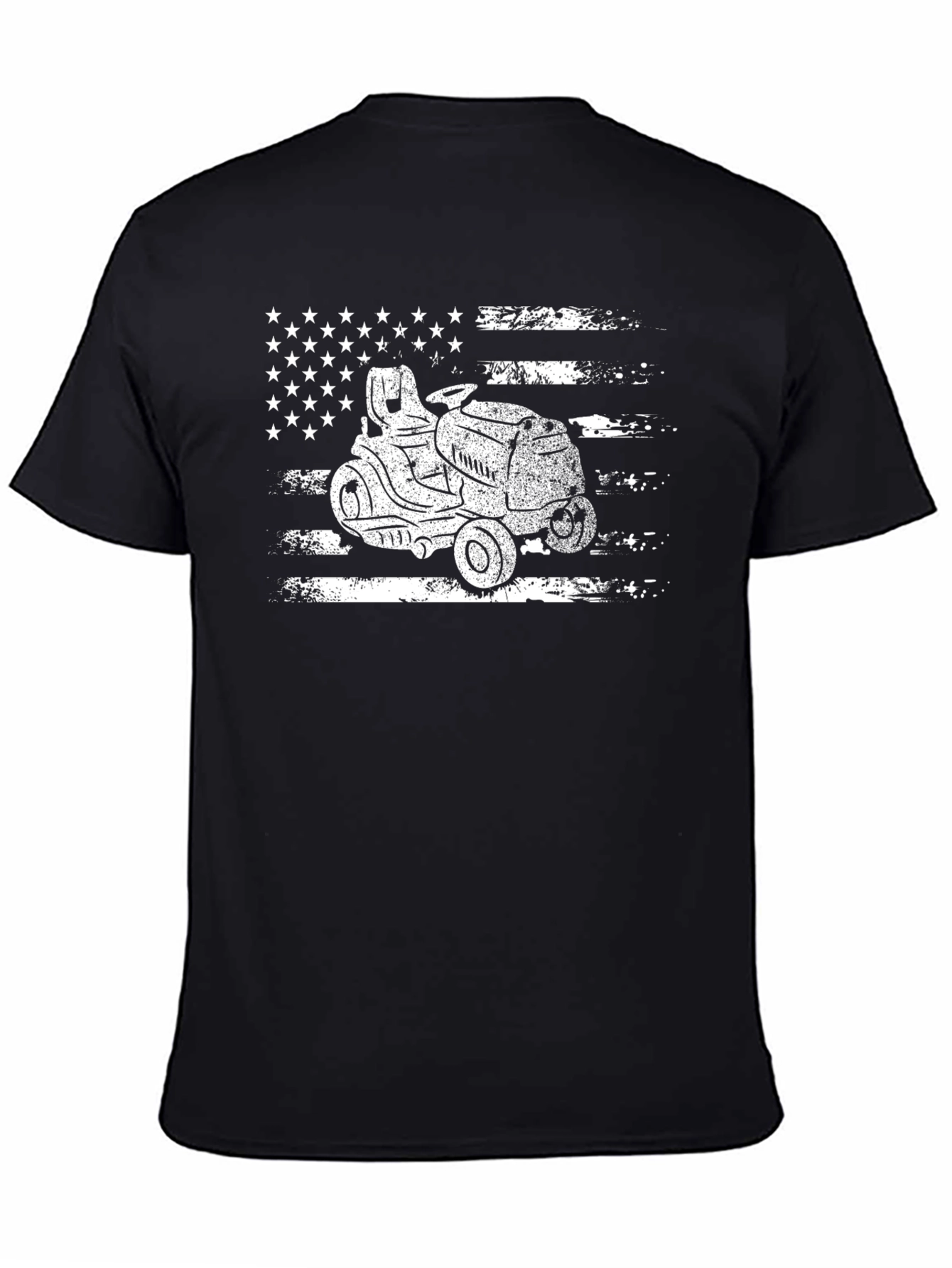 American Lawn Mower T-Shirt - Patriotic Ride