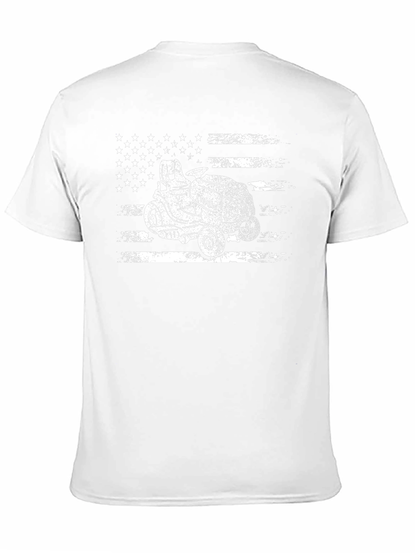 American Lawn Mower T-Shirt - Patriotic Ride