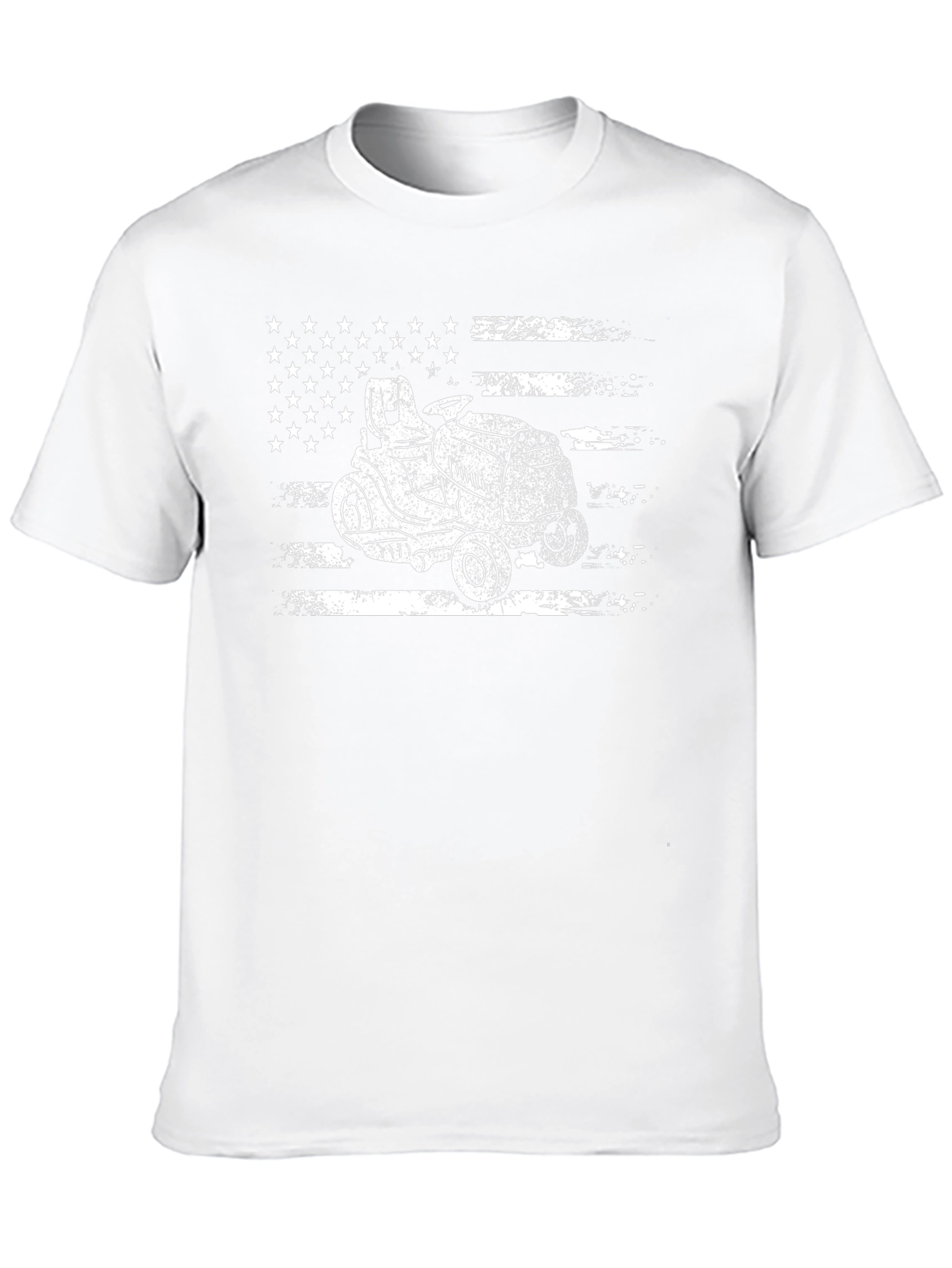 American Lawn Mower T-Shirt - Patriotic Ride