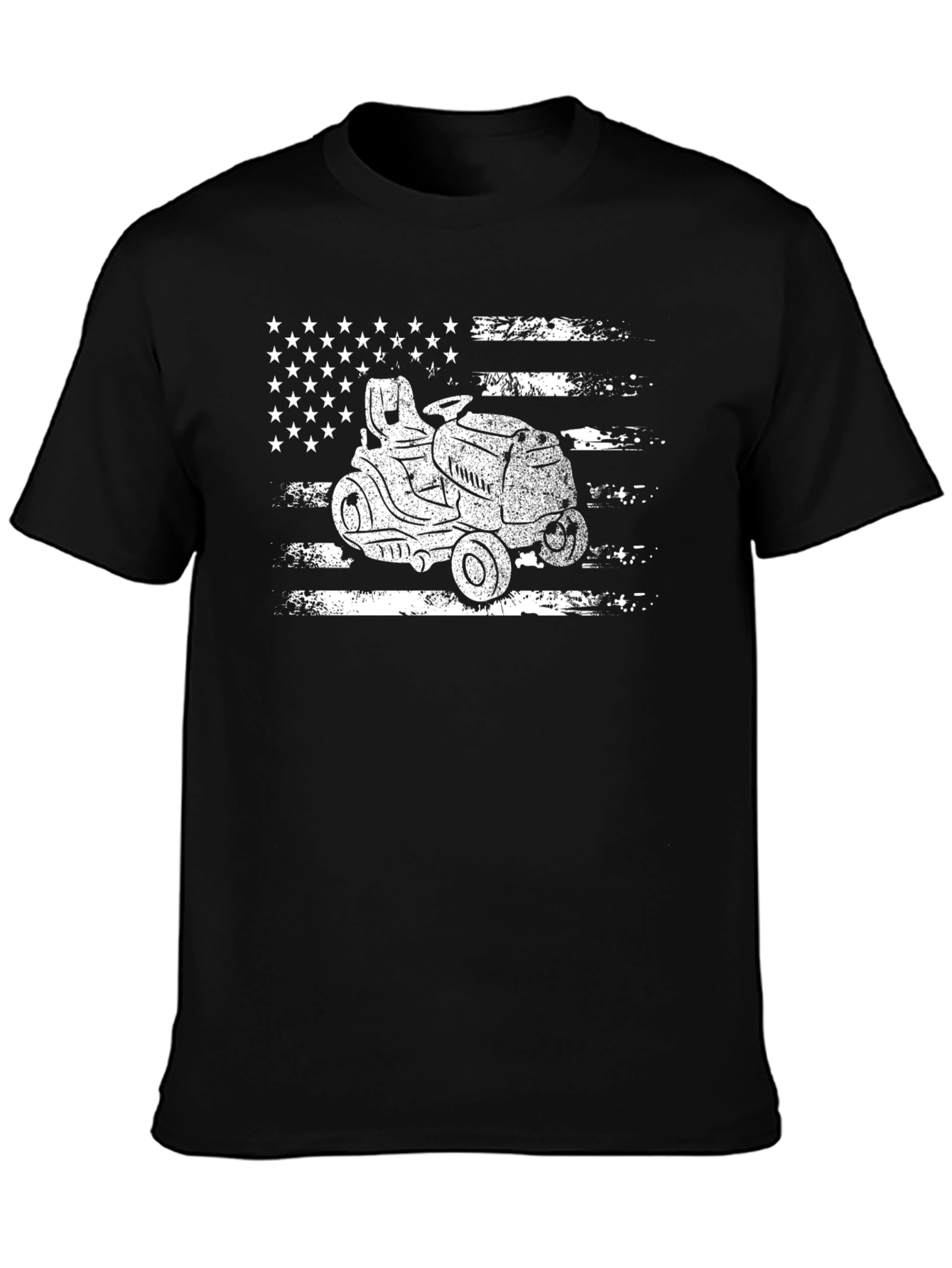 American Lawn Mower T-Shirt - Patriotic Ride