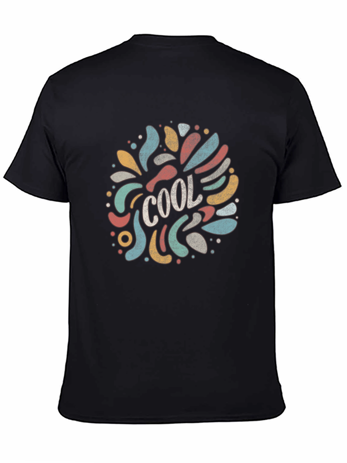 Cool Graphic Print Black T-Shirt