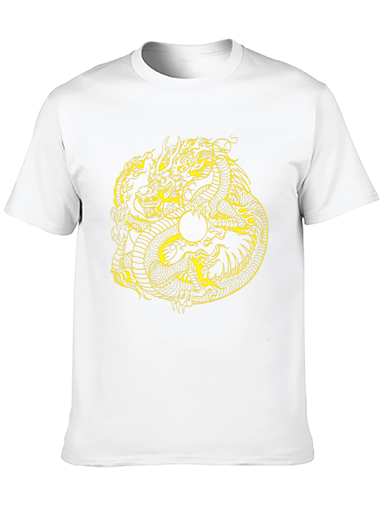Dragon Yin Yang Graphic Black T-Shirt