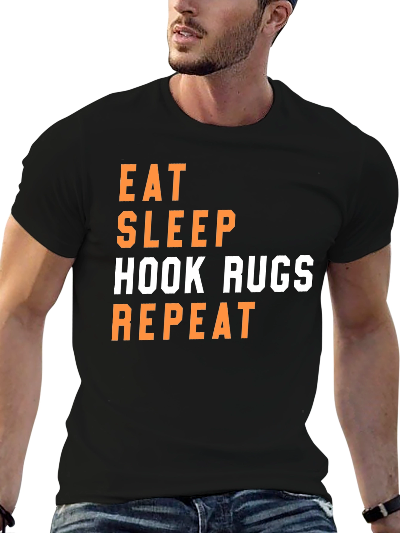 Eat Sleep Hook Rugs Repeat T-Shirt