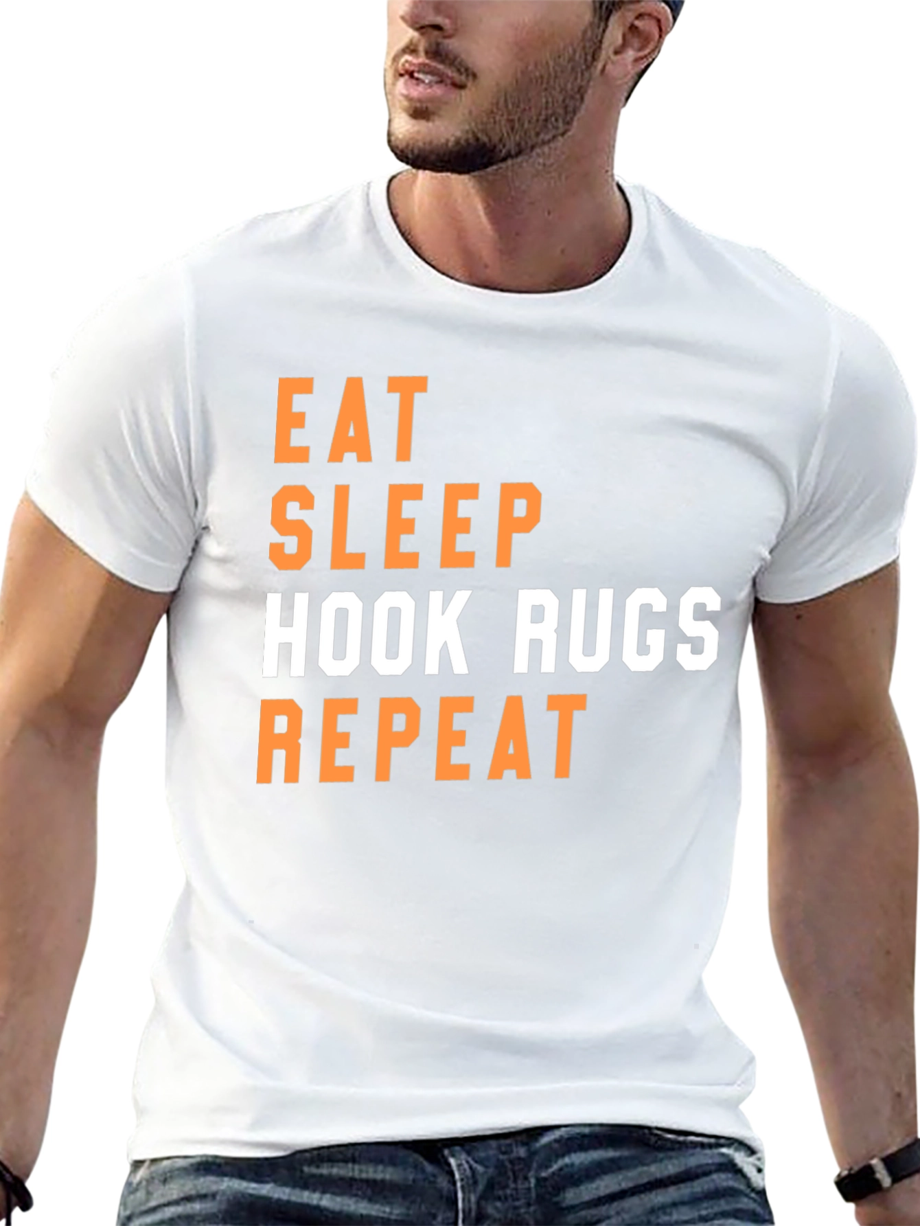 Eat Sleep Hook Rugs Repeat T-Shirt