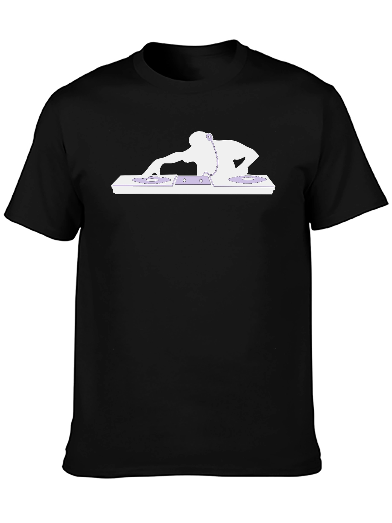 DJ Graphic Tee - Black Cotton T-Shirt