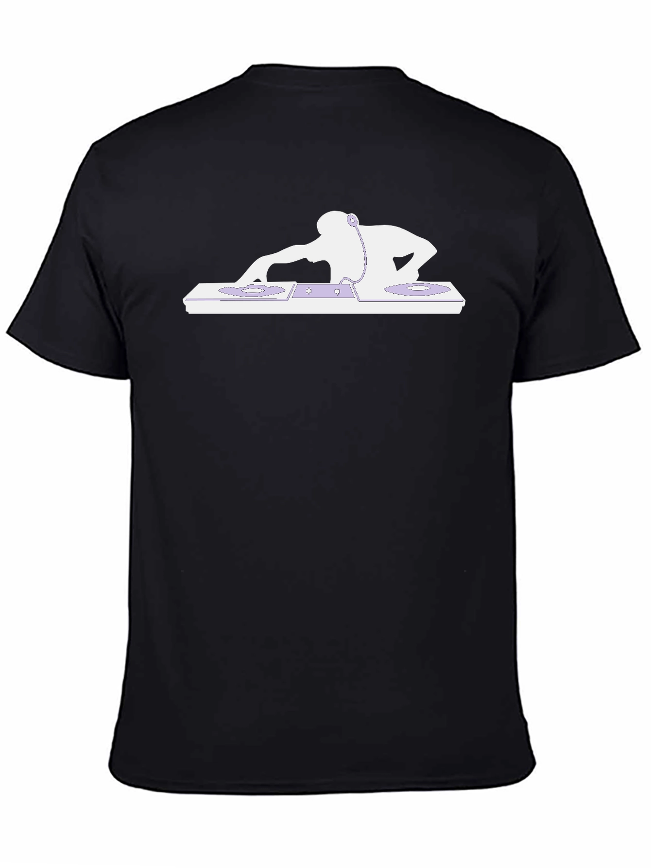 DJ Graphic Tee - Black Cotton T-Shirt