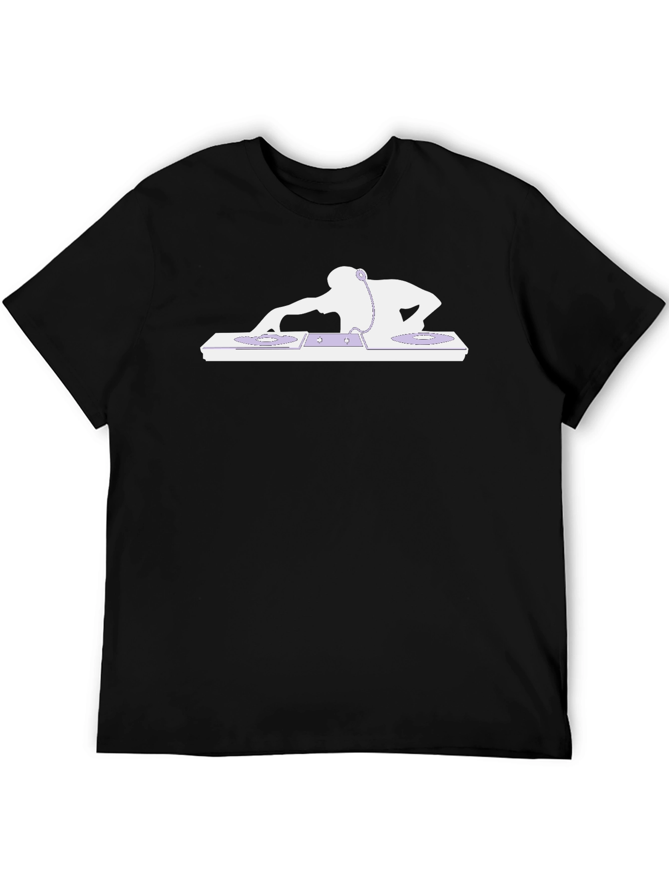 DJ Graphic Tee - Black Cotton T-Shirt