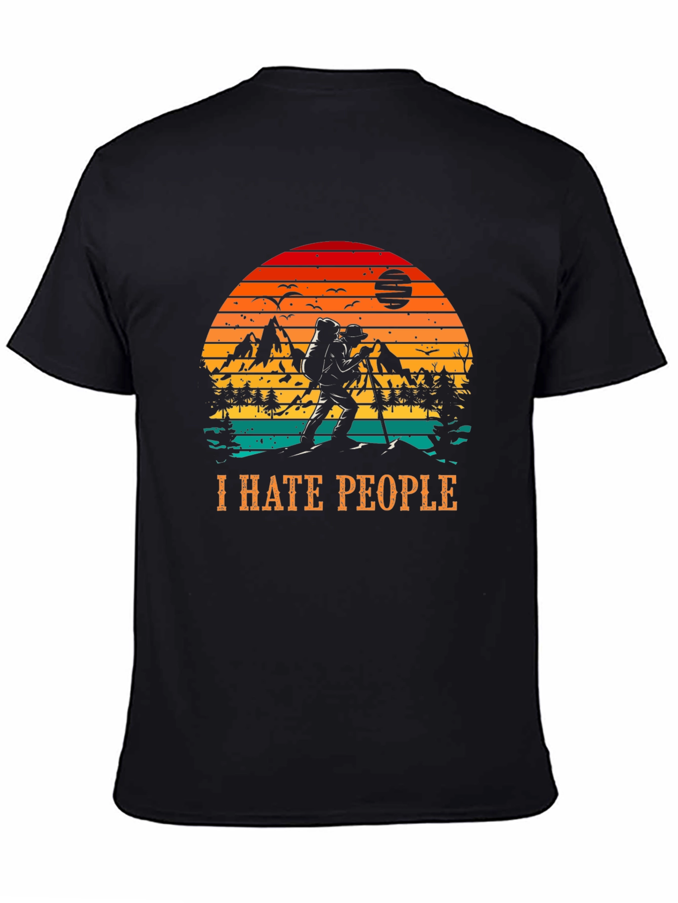 I Hate People Hiking Nature Graphic Tee