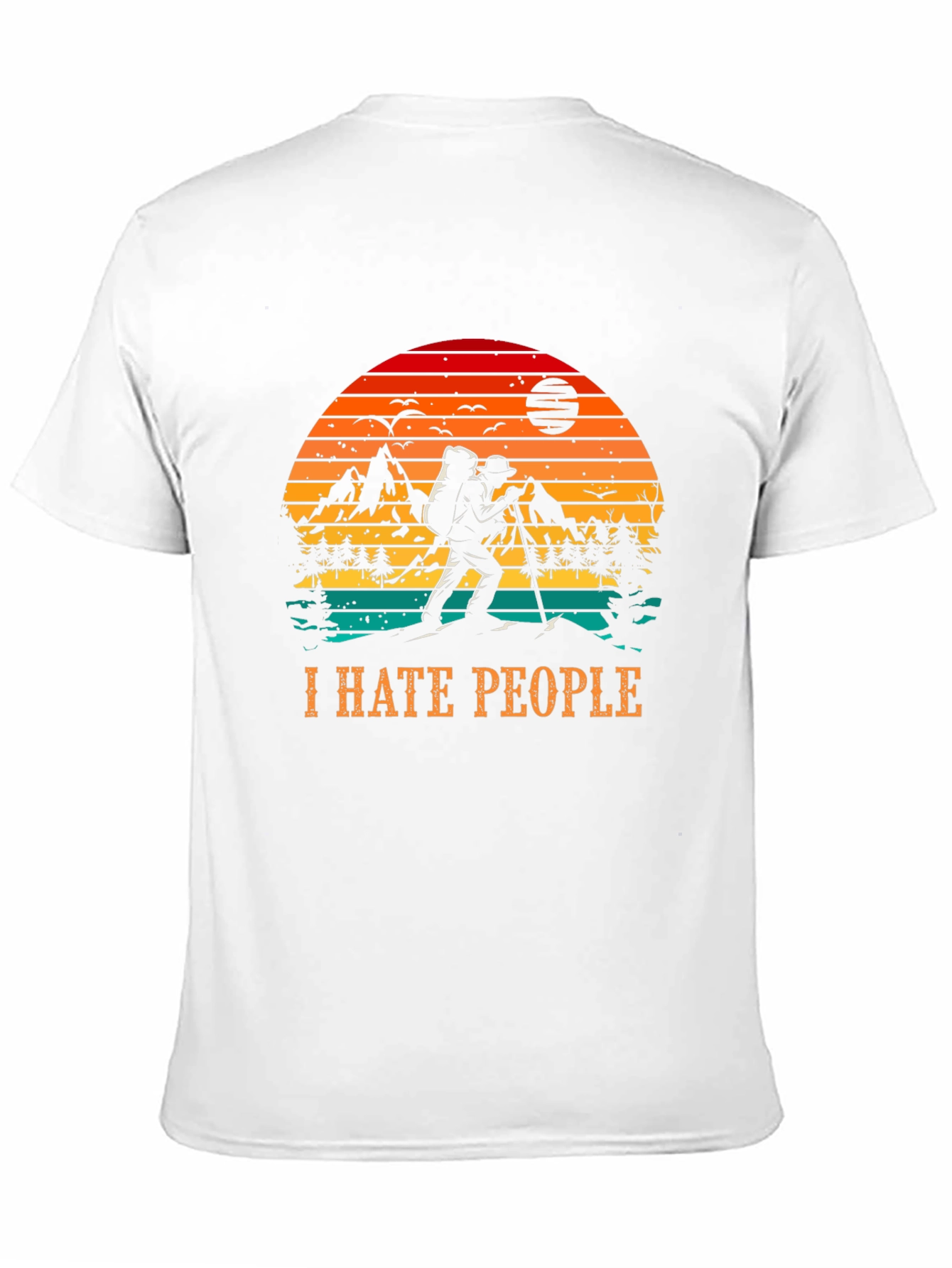 I Hate People Hiking Nature Graphic Tee