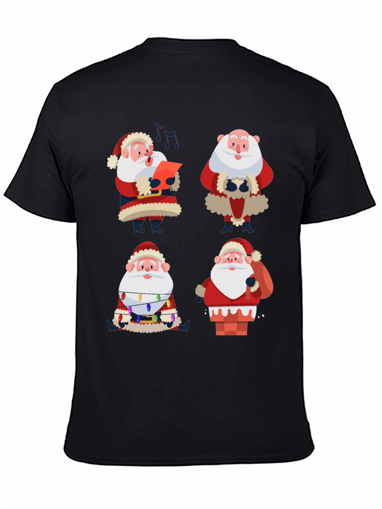 Santa Claus Graphic Tee - Holiday Cheer T-Shirt