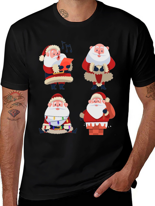 Santa Claus Graphic Tee - Holiday Cheer T-Shirt
