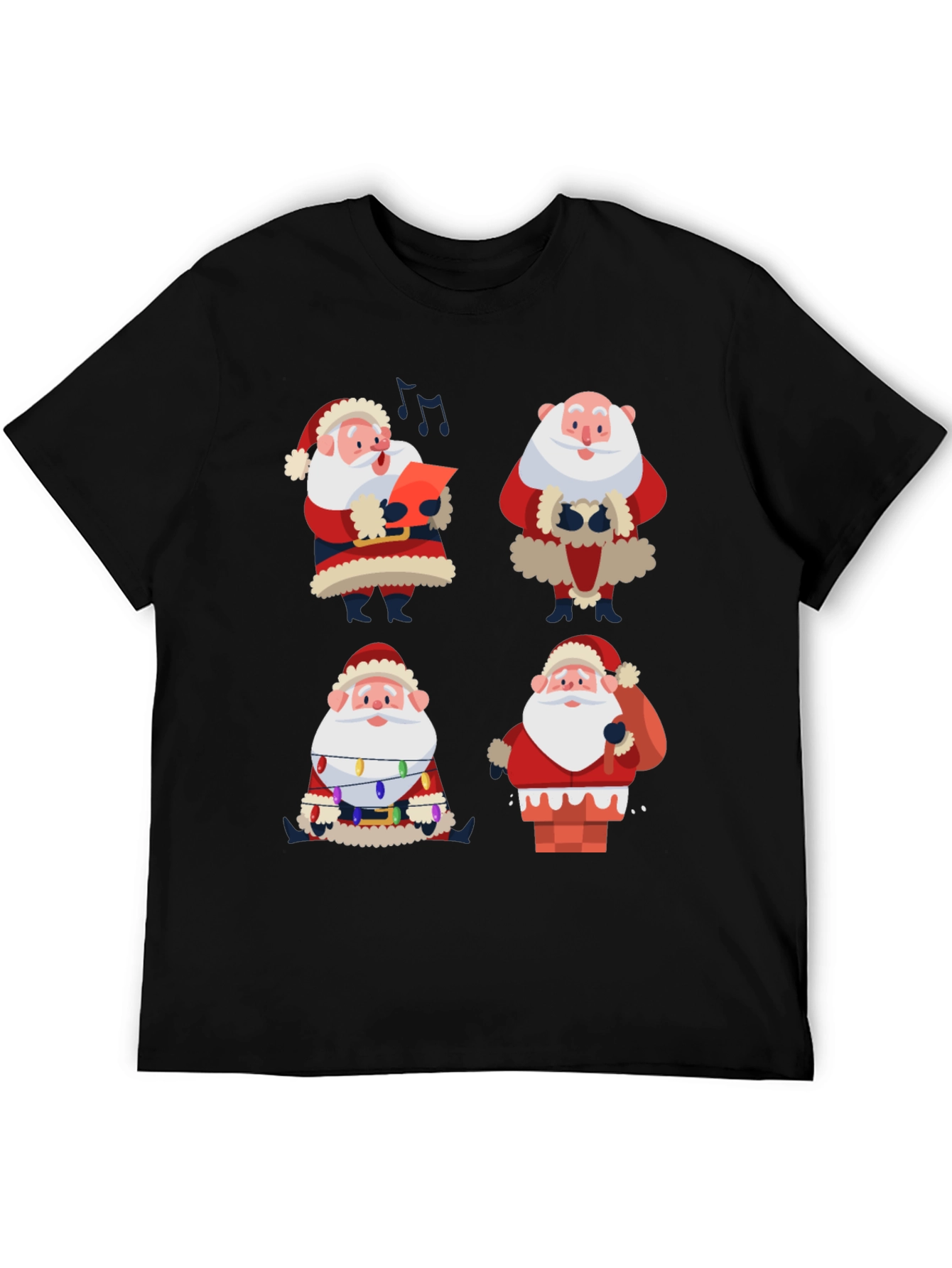 Santa Claus Graphic Tee - Holiday Cheer T-Shirt