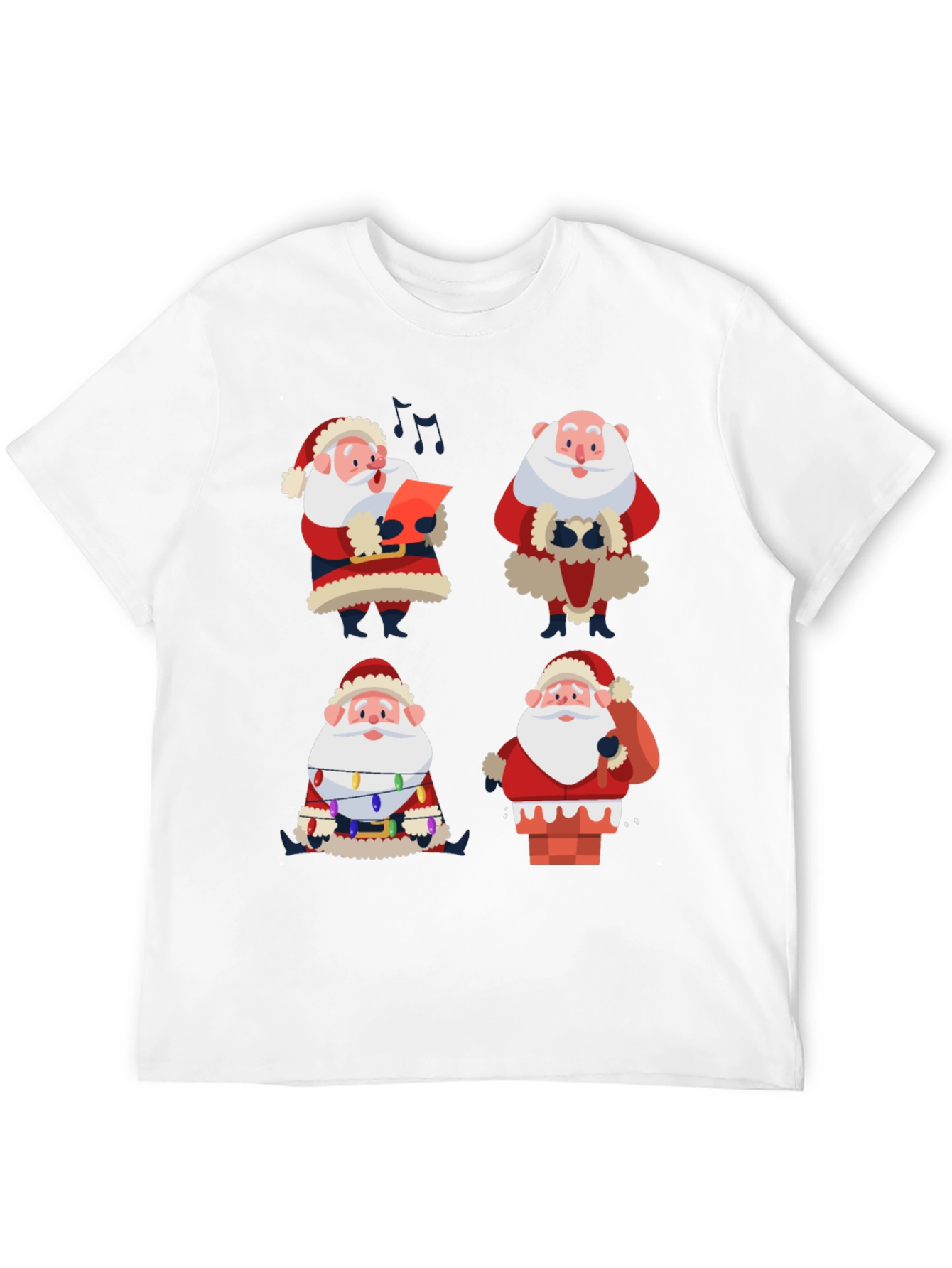 Santa Claus Graphic Tee - Holiday Cheer T-Shirt