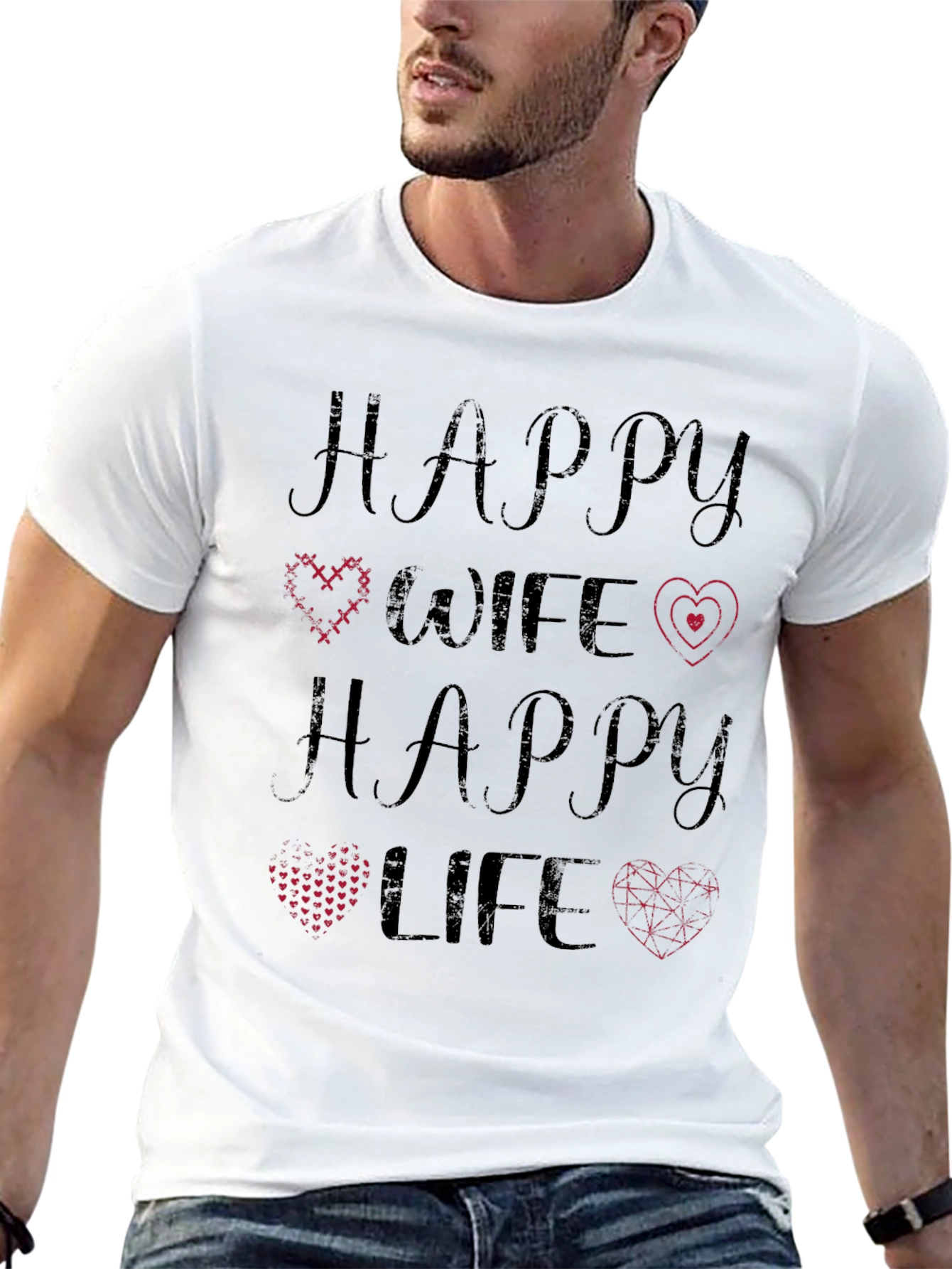 Happy Wife Happy Life Graphic Tee