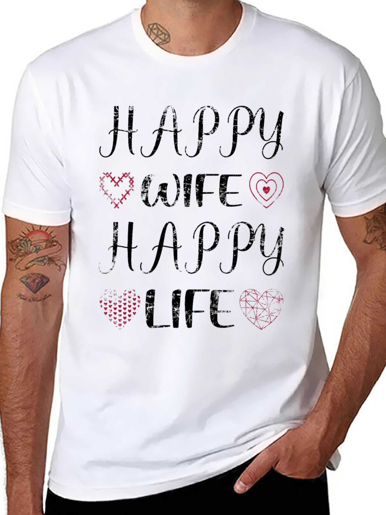 Happy Wife Happy Life Graphic Tee