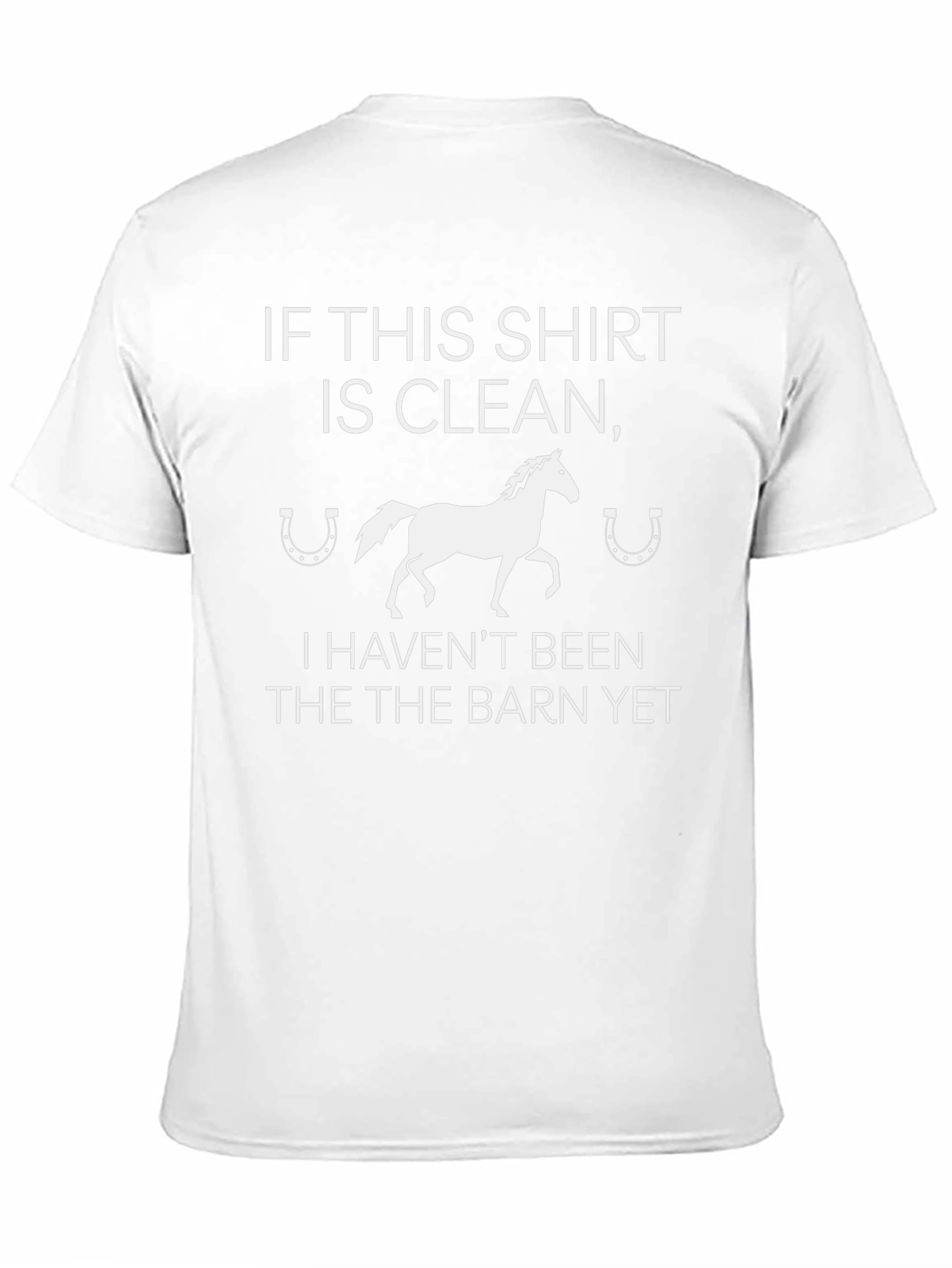 Funny Horse Barn Graphic T-Shirt
