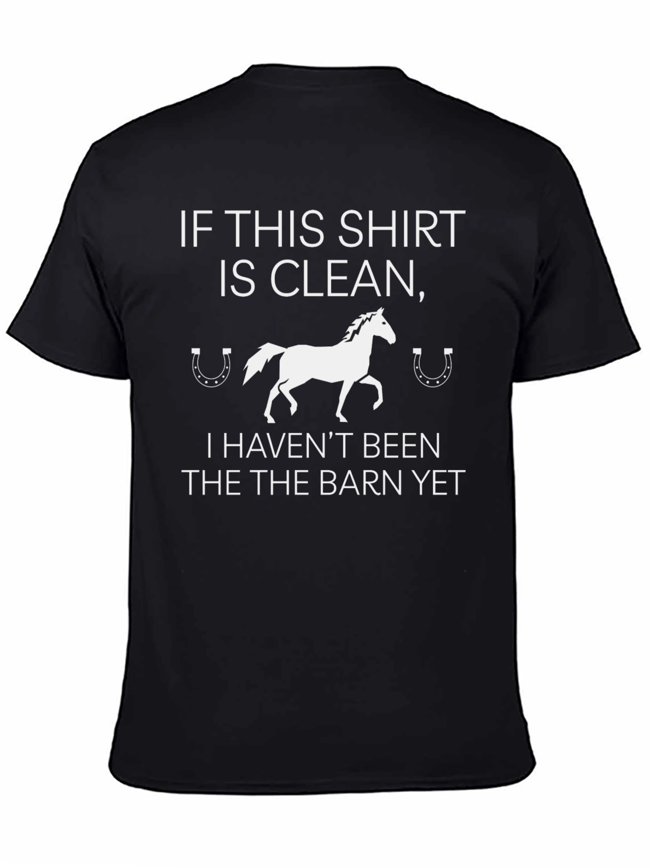 Funny Horse Barn Graphic T-Shirt