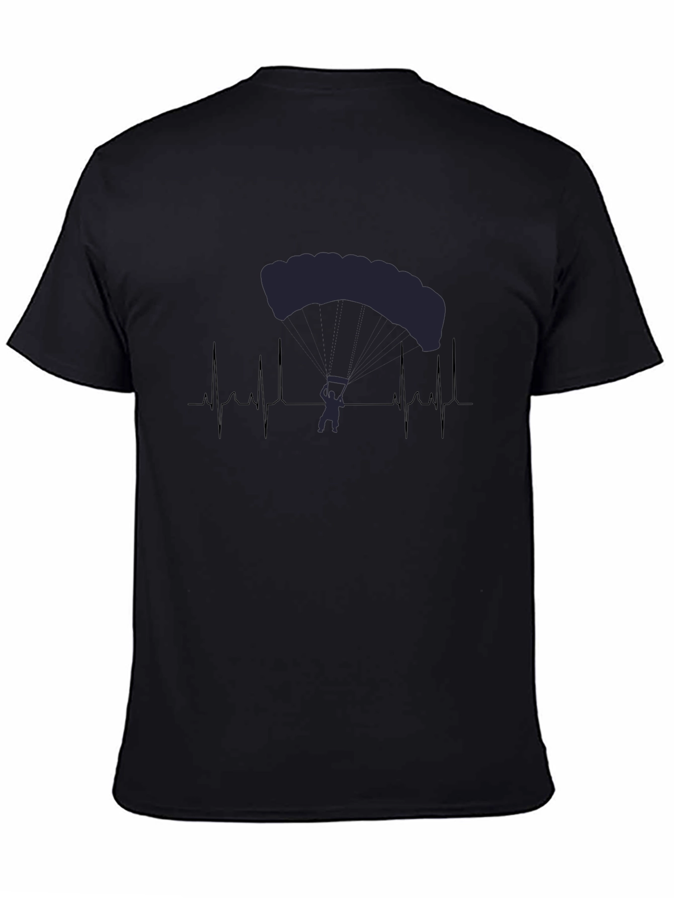 Parachute Heartbeat T-Shirt - Skydiving Enthusiast Tee