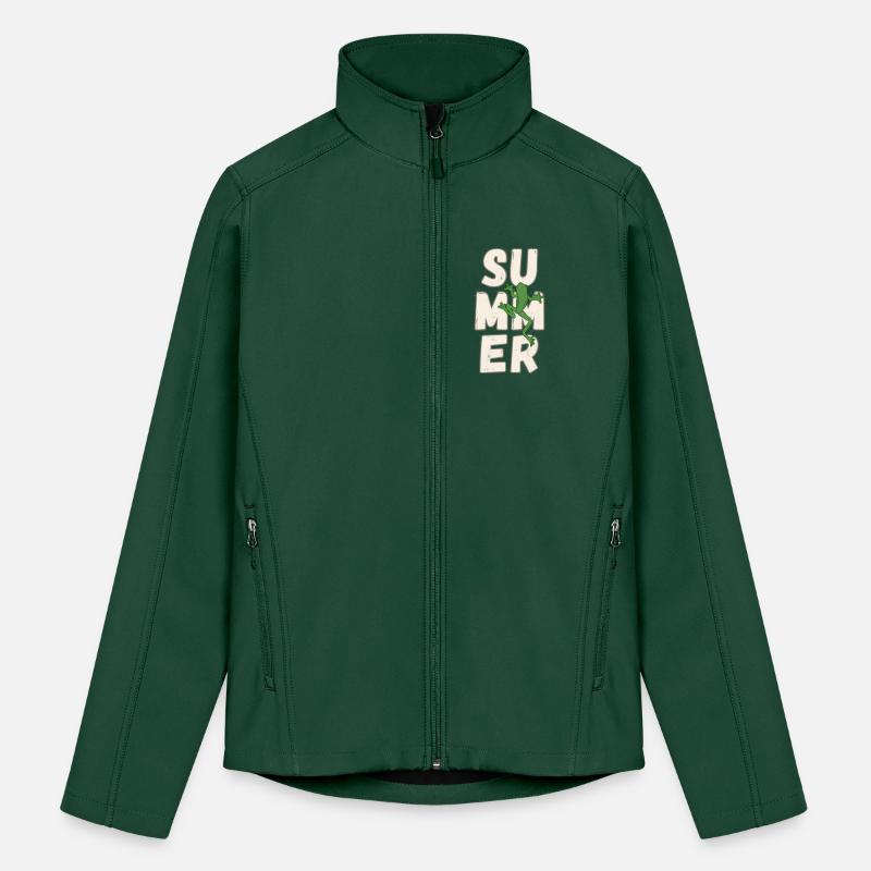 A Cartoon Crawling Lizard and Huge "Summer" Words