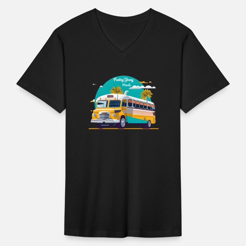 A vibrant School bus t t-shirt design