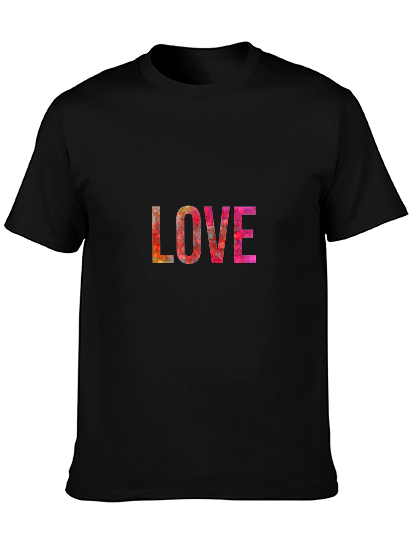 LOVE Graphic Print Black T-Shirt